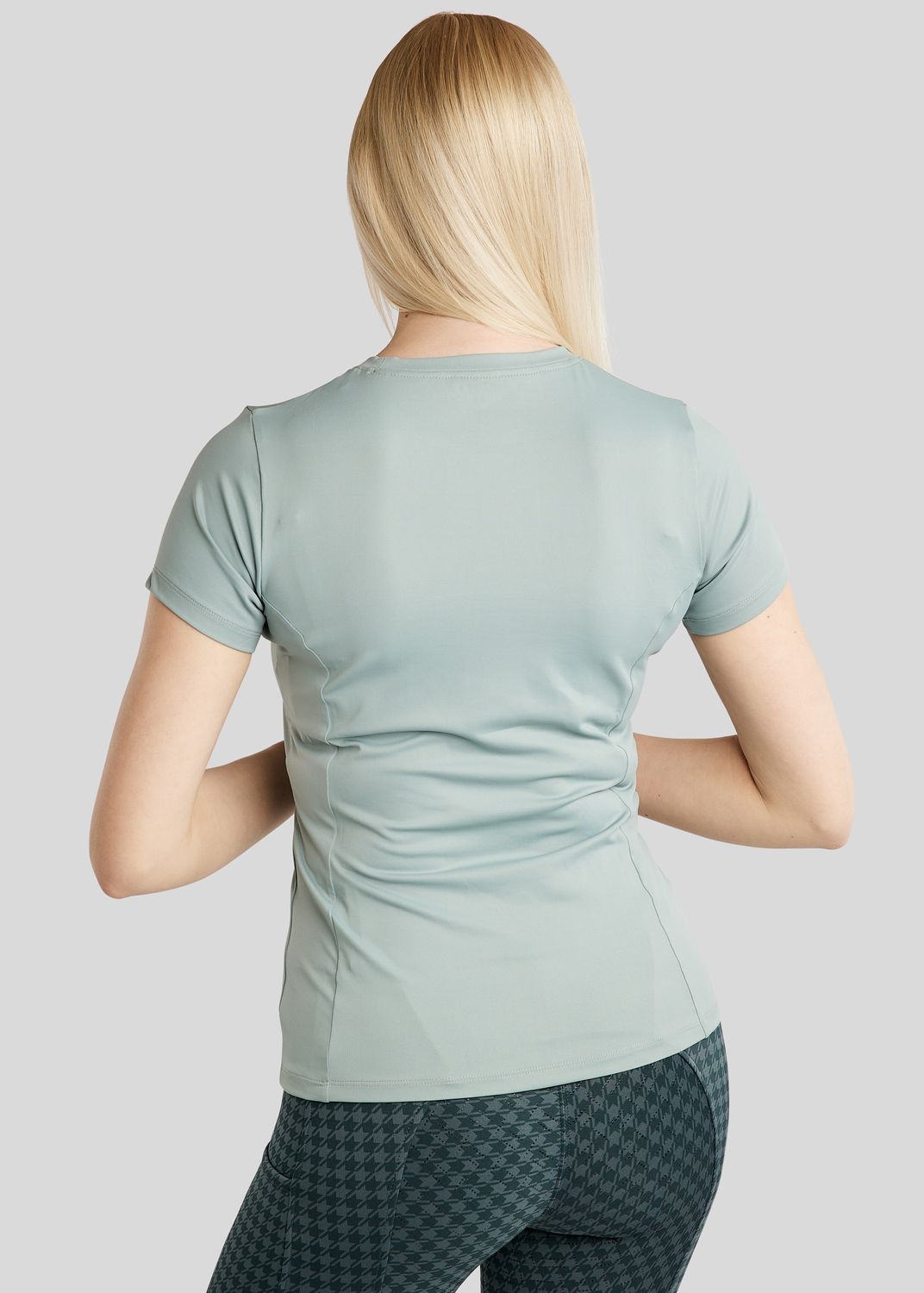 MoHannah SS Tee w. Frontprinted Houndstooth Logo - Turin