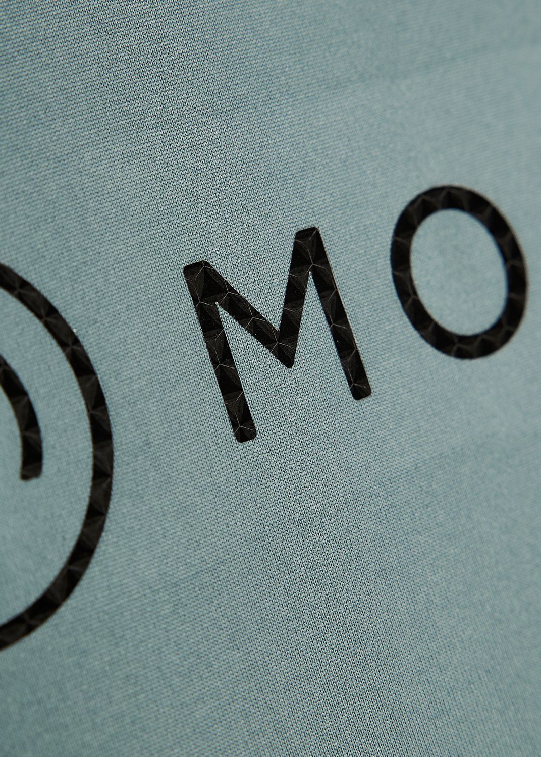 MoHannah SS Tee w. Frontprinted Houndstooth Logo - Jade