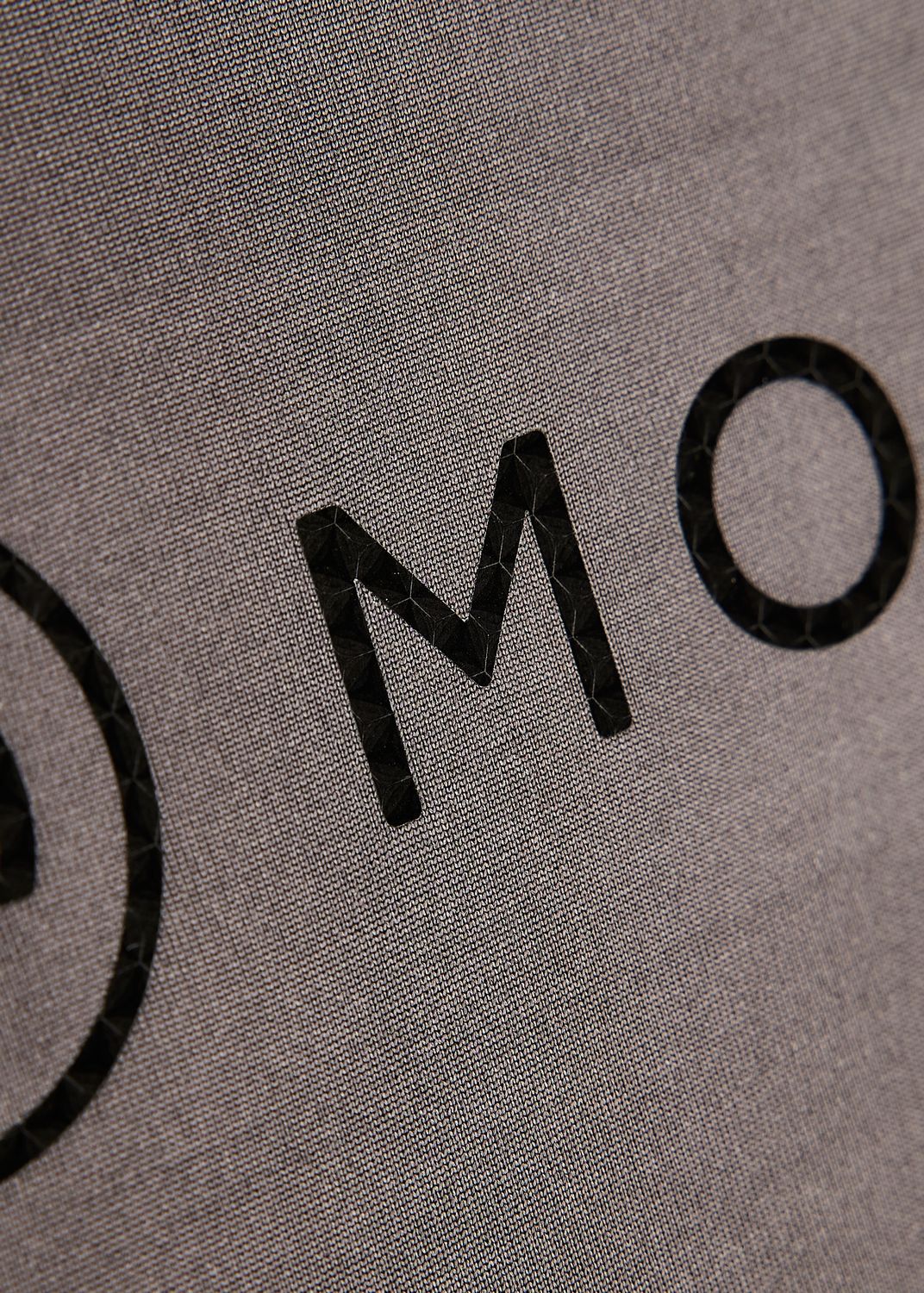 MoHannah SS Tee w. Frontprinted Houndstooth Logo - Slate Grey