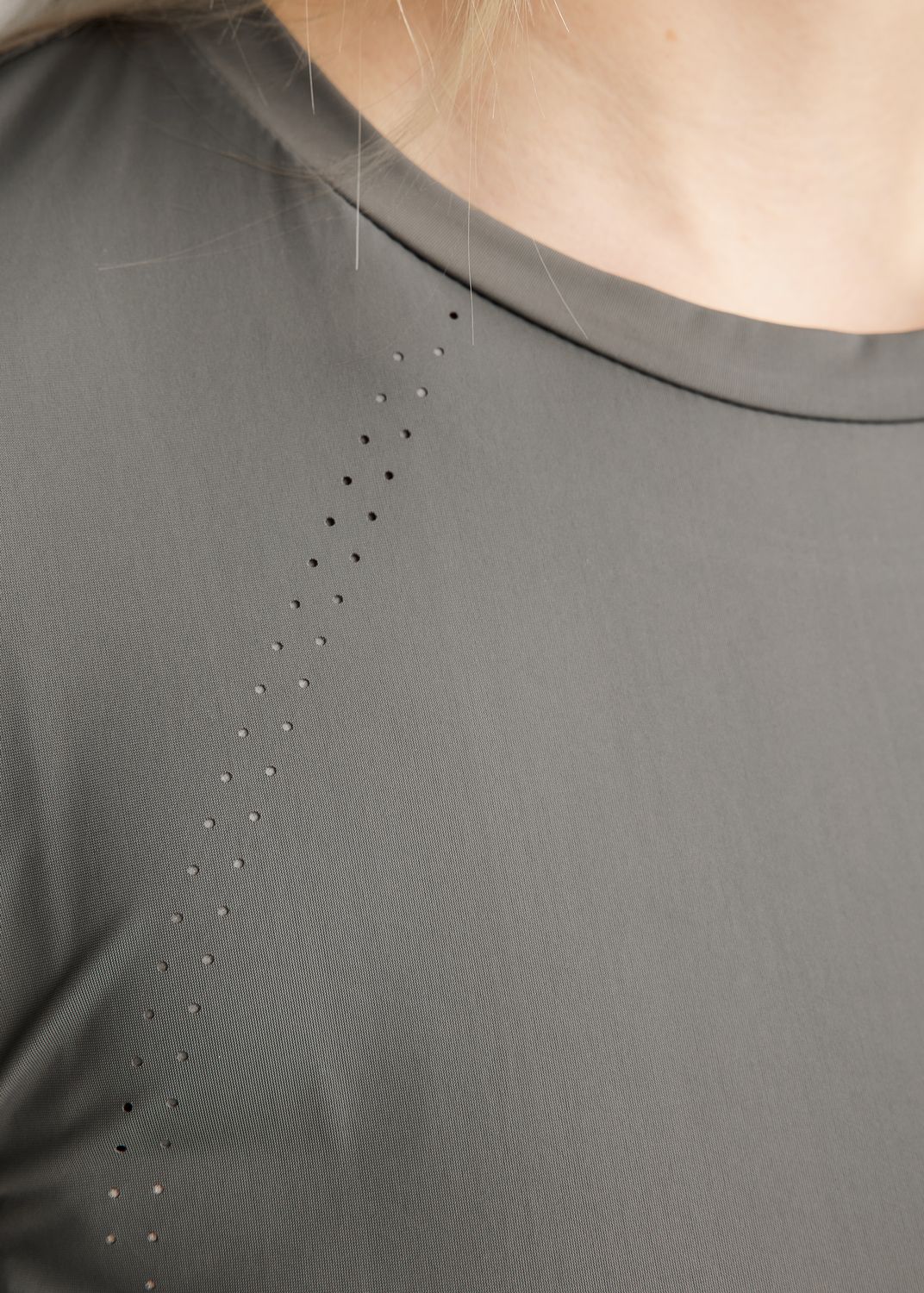 MoZike REFINED Tee w. Lasercut - Grey