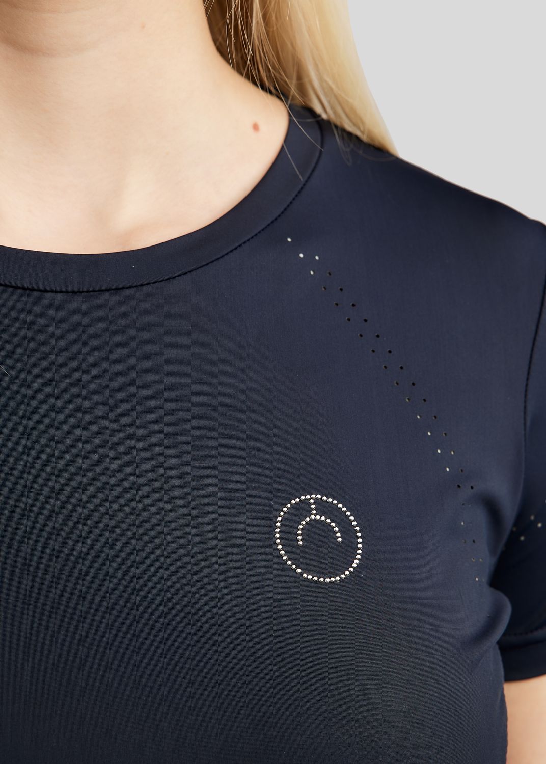 MoZike REFINED Tee w. Lasercut - Navy