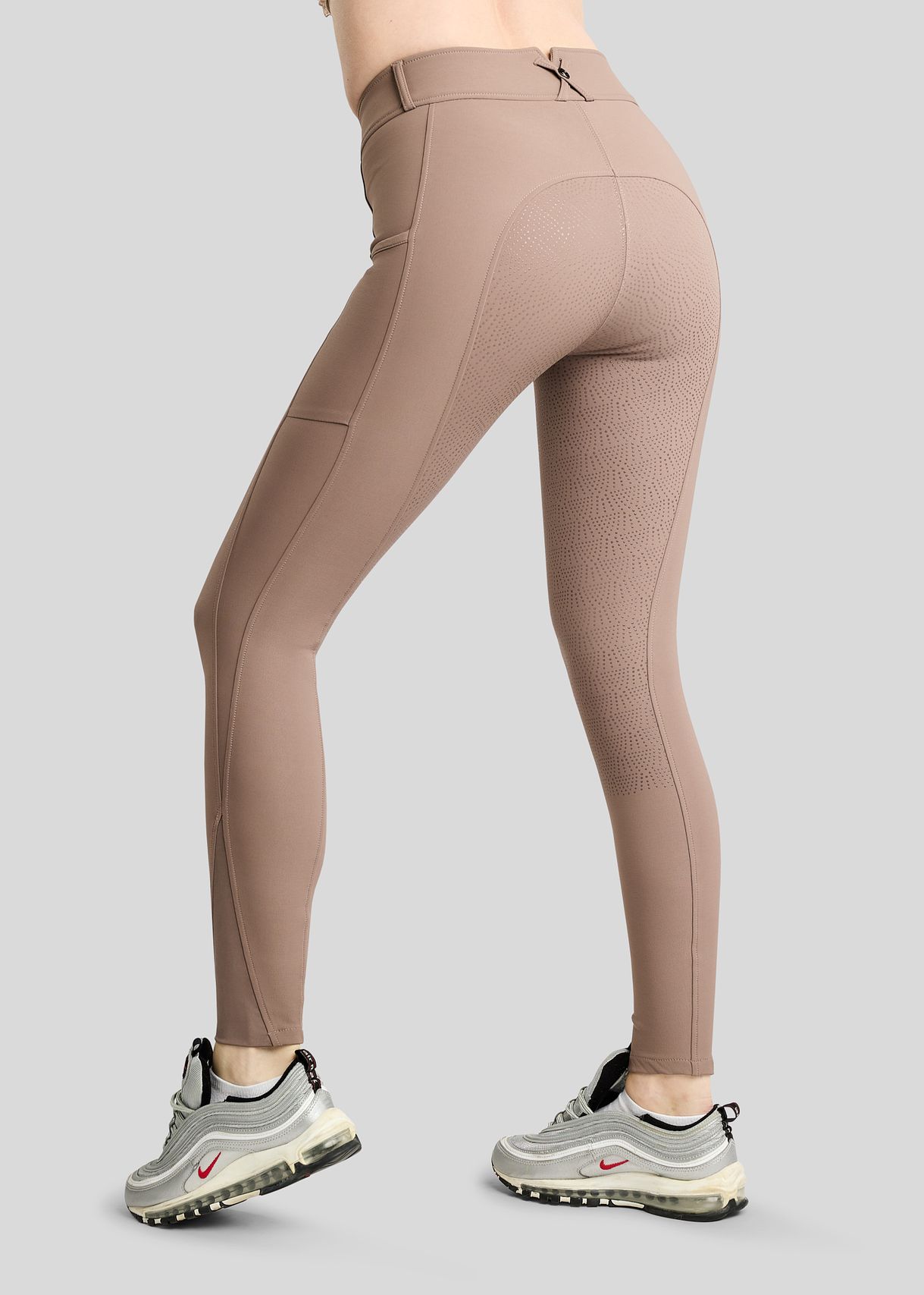 Megan Breeches w. Phone Pockets - Fullgrip, Nougat Brown 