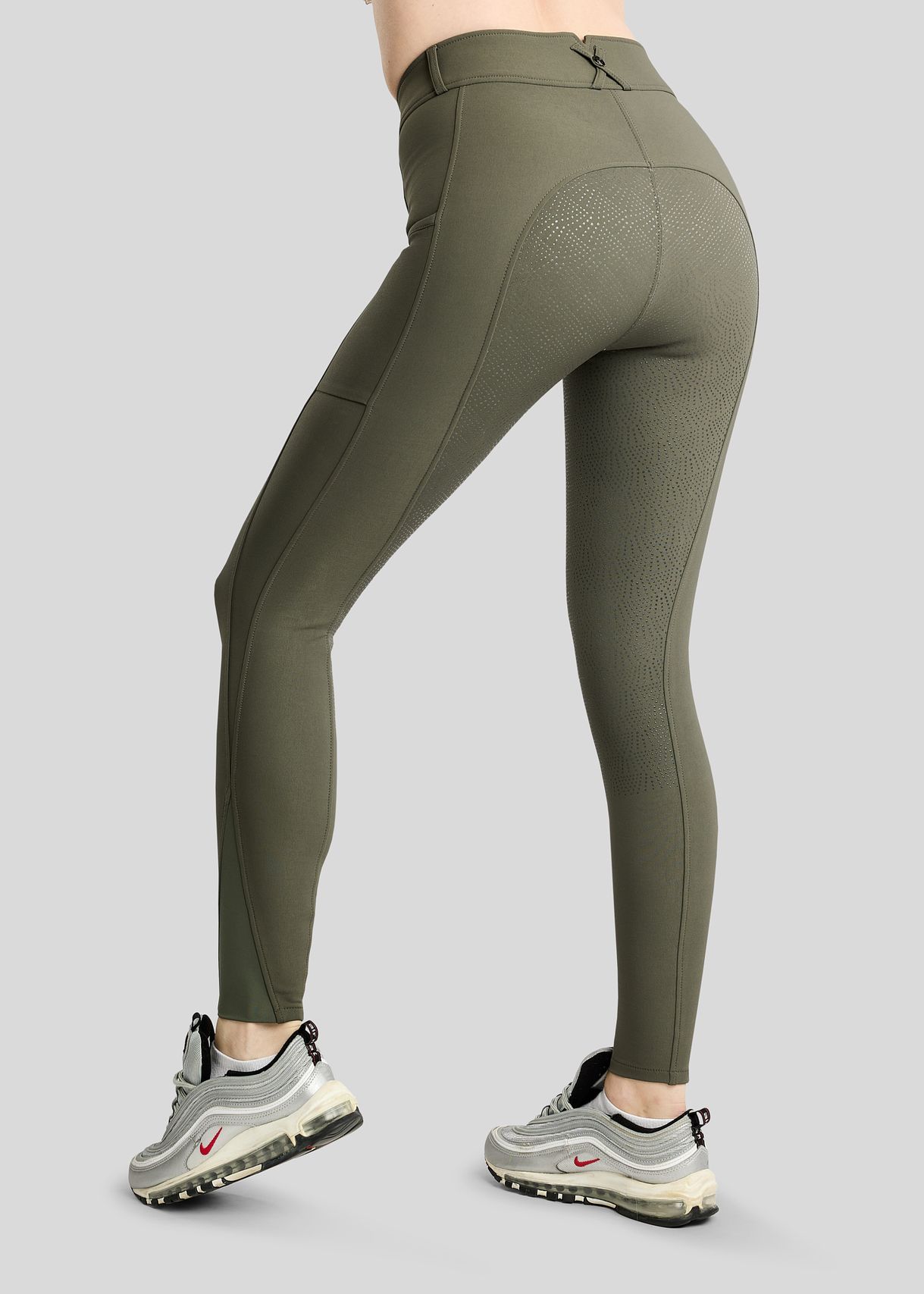 Megan Breeches w. Phone Pockets - Fullgrip, Forest Green 