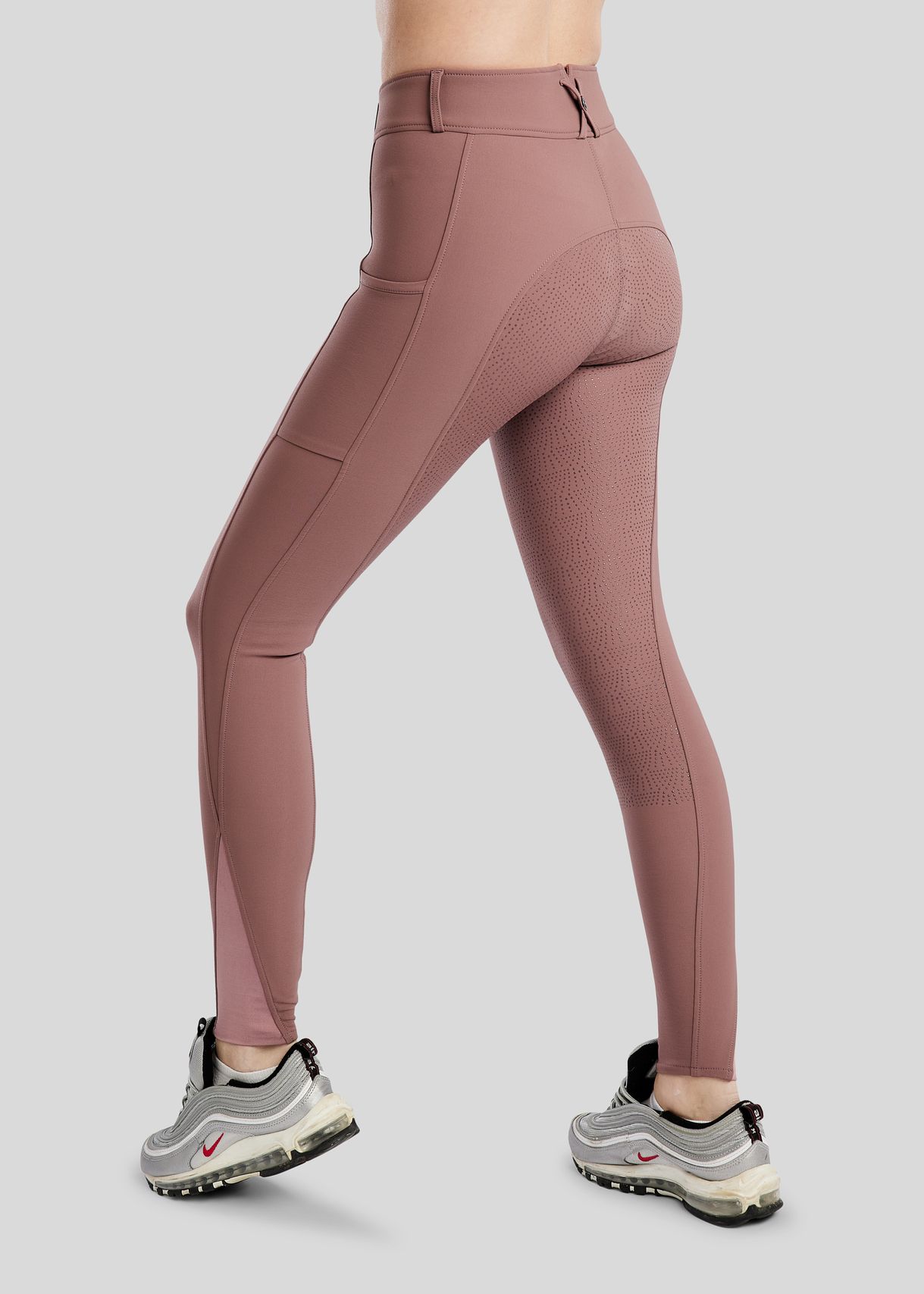 Megan Breeches w. Phone Pockets - Fullgrip, Dusty Rose 