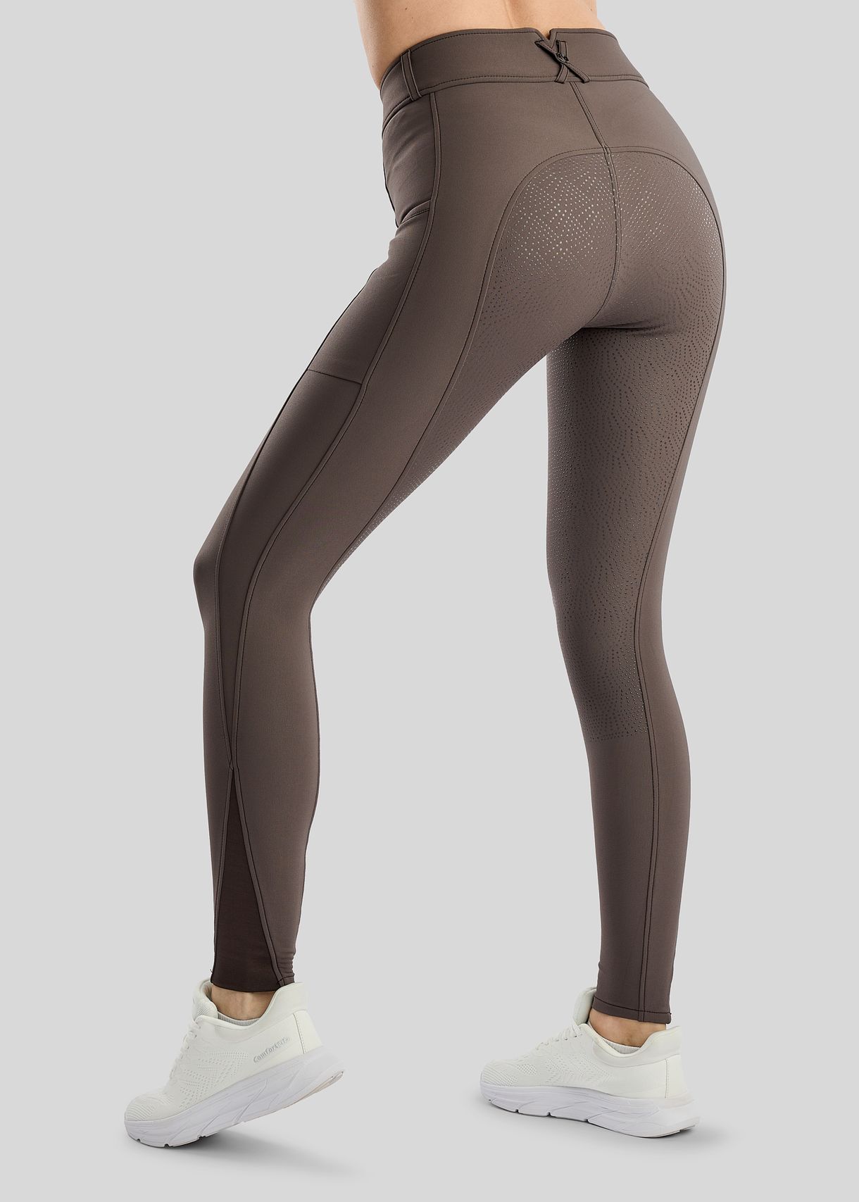 Megan Breeches w. Phone Pockets - Fullgrip, Black Peony 