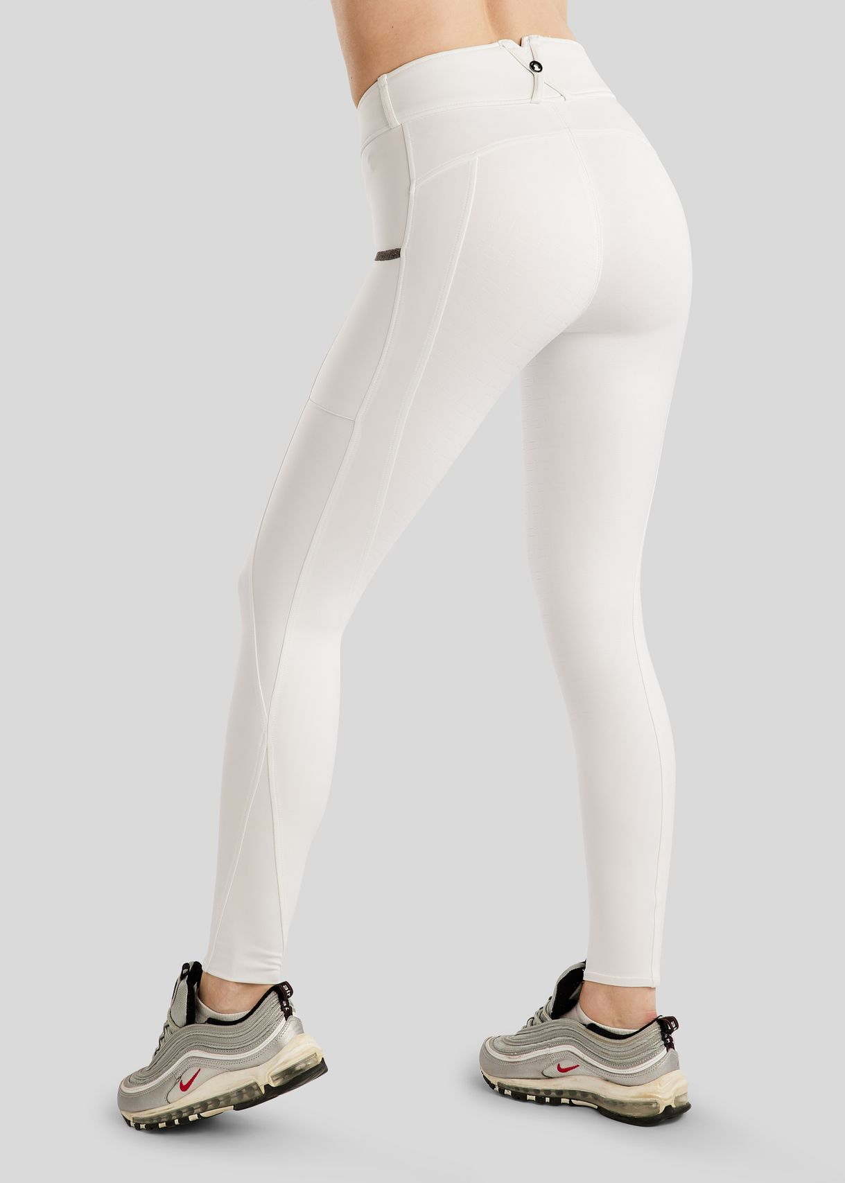 MoGloria Hybrid Pull On w. Gun Metal Caviar Tape - Fullgrip, White 