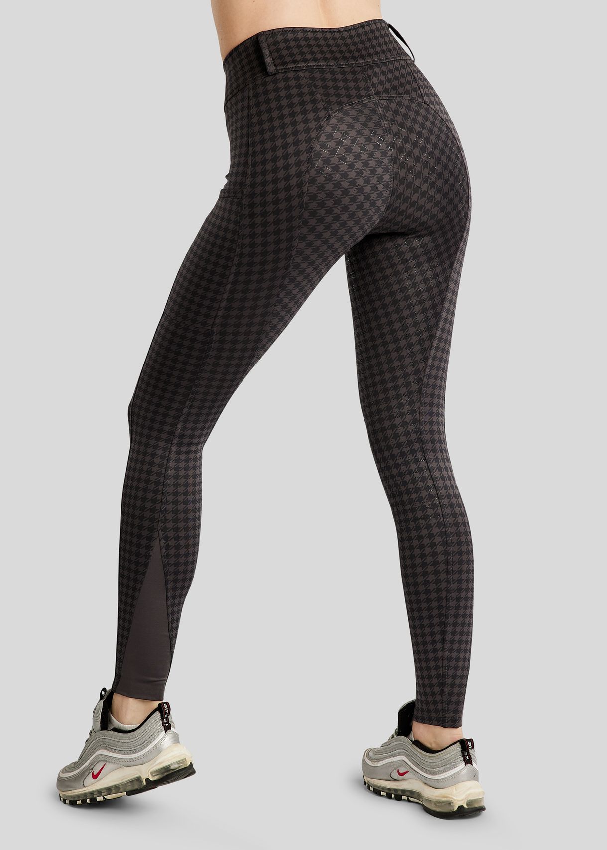 MoHannah Allover printed Houndstooth Pull-ons - Fullgrip, Slate Grey