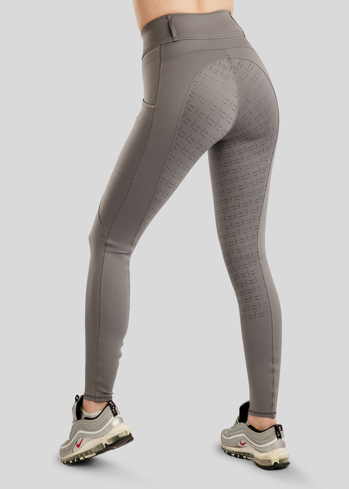 MoLila Pull On w. Champagne Crystals and Crystals Tape - Fullgrip, Grey