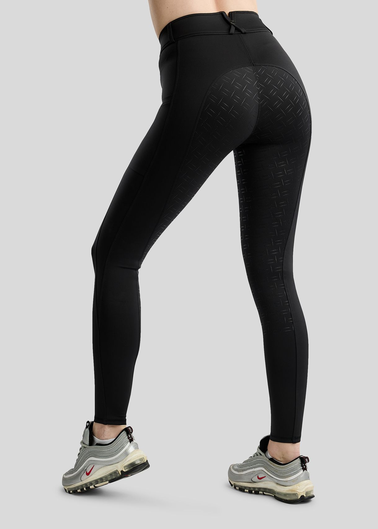 MoFair Breeches w. Gun Metal Logo Print - Fullgrip, Black 
