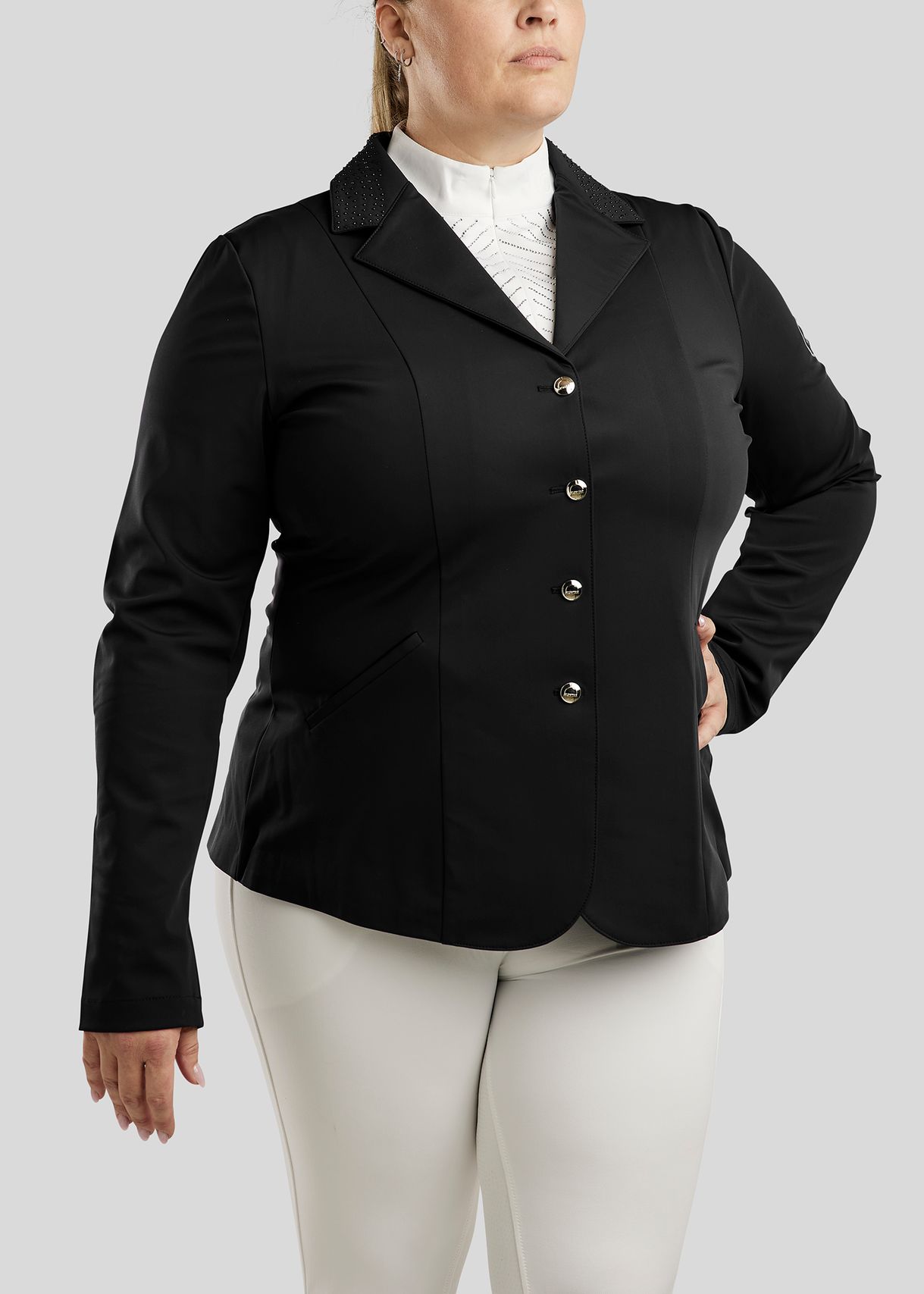 CURVE Bonnie Competition Jacket w. Crystals - Black 