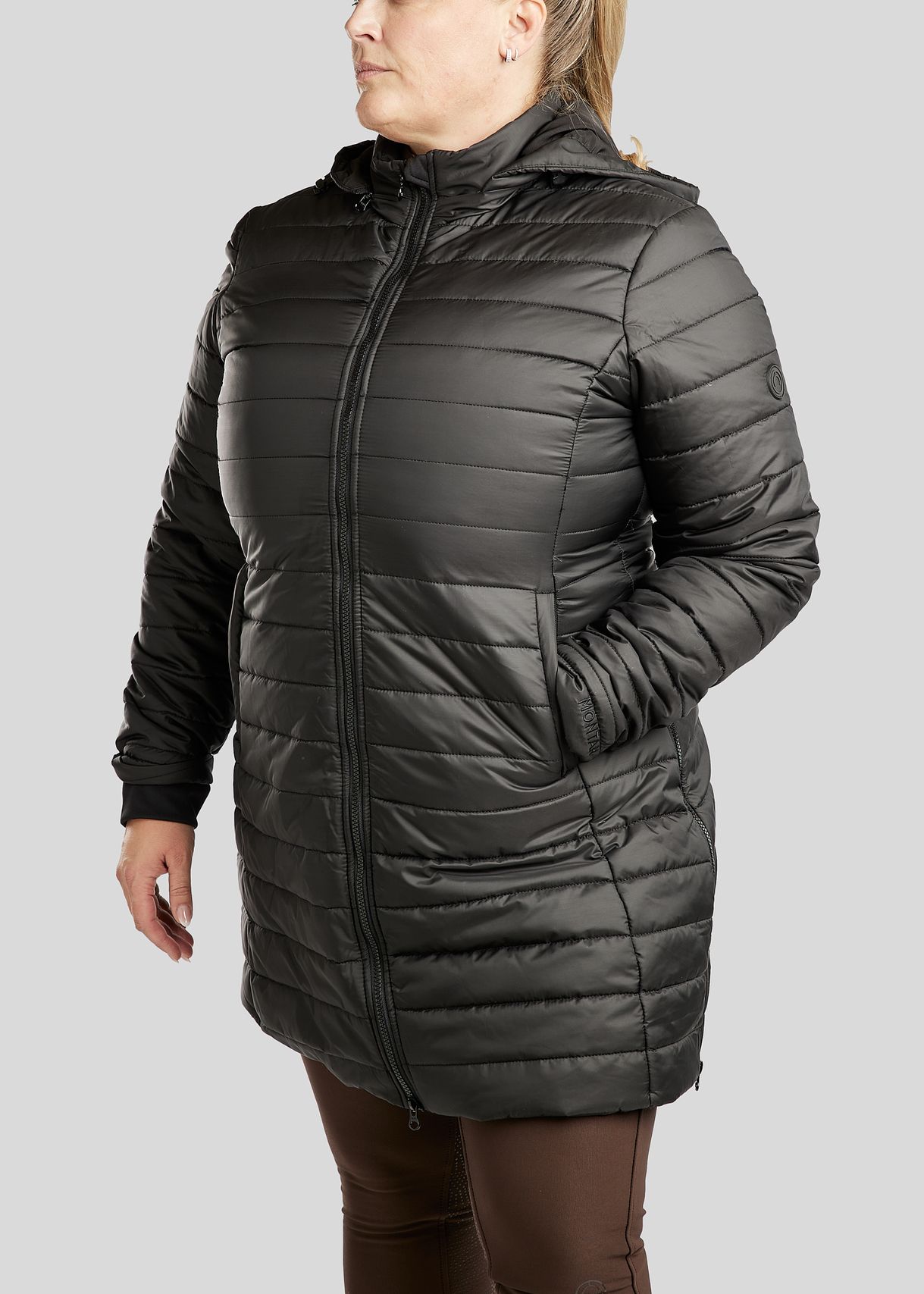 CURVE MoKately Long Quilted Jakcet - Black 