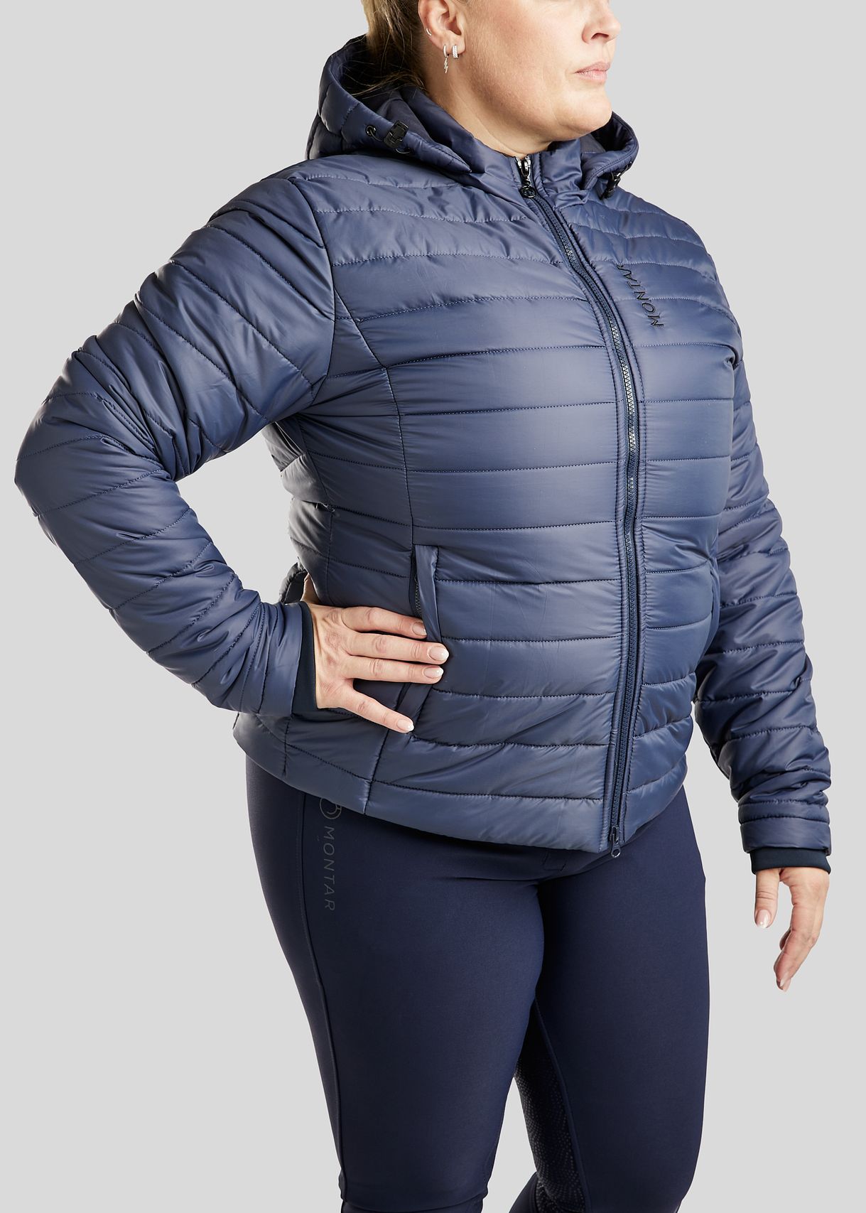 CURVE MoKately Short Quilted Jacket - Navy 