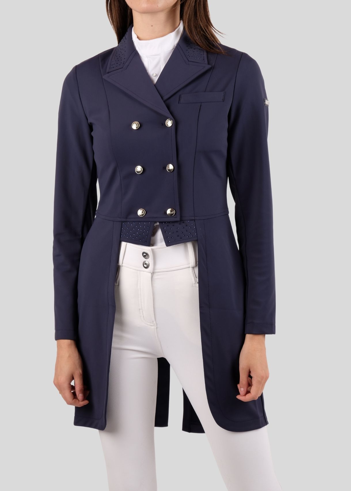 Long Softshell Tail Coat - Navy 