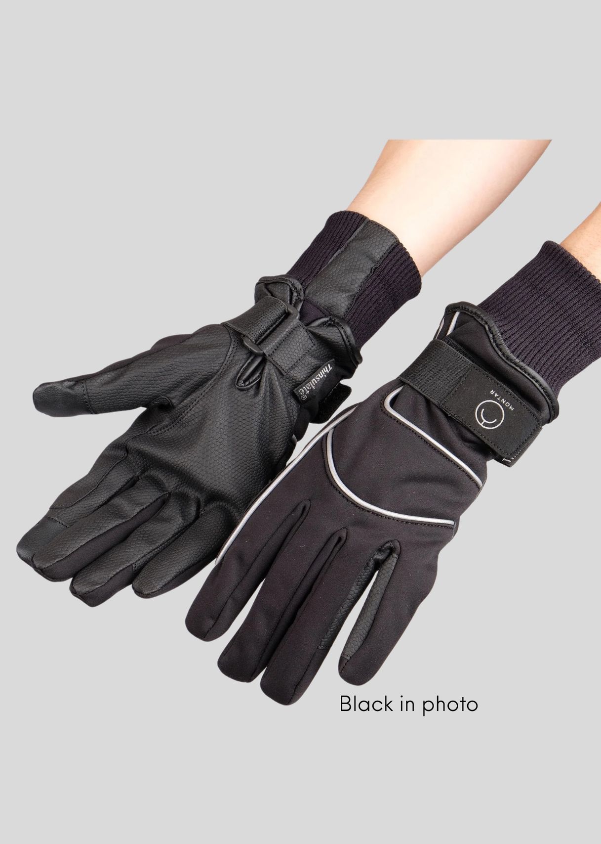 Navy winter gloves