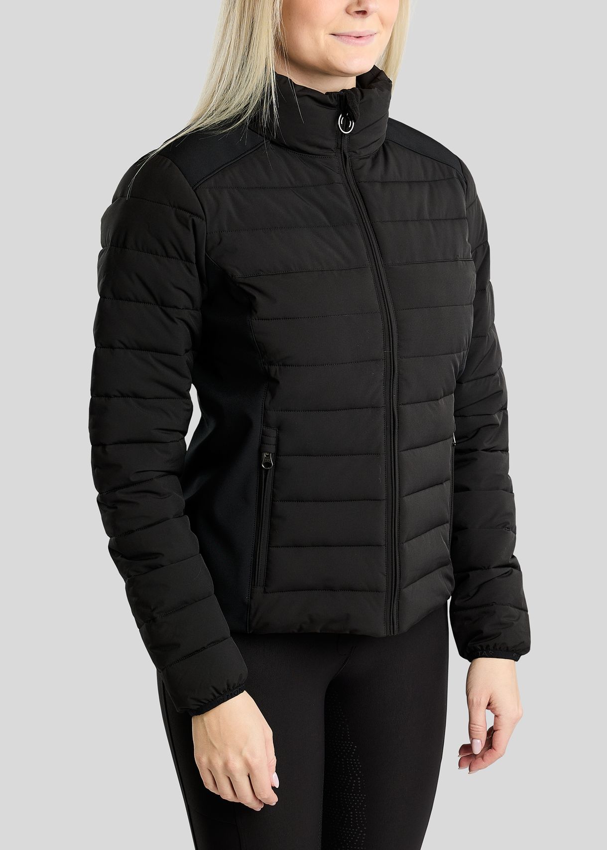 MoRuby Padded Jacket w. Softshell - Black 