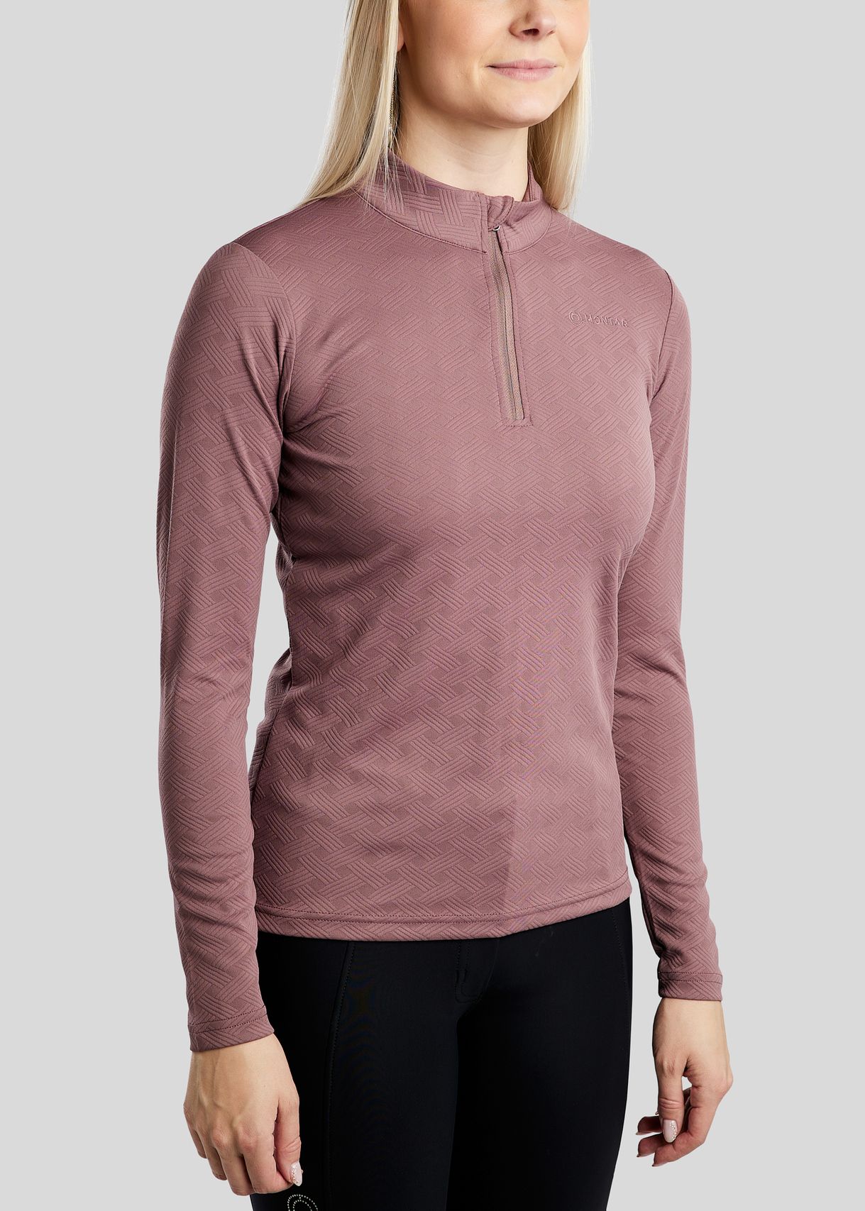 MoCilia Jacquard REFINED Trainingshirt - Dusty Rose