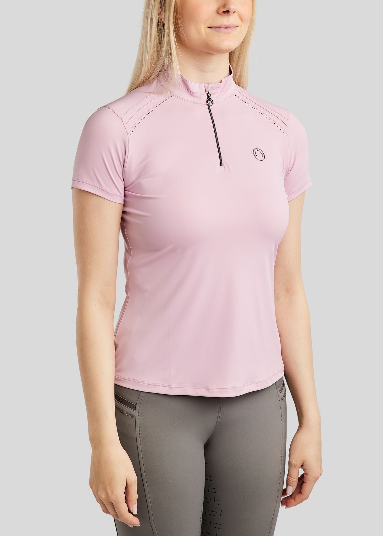 MoPearl SS Polo w. Pintucks - Candy Pink
