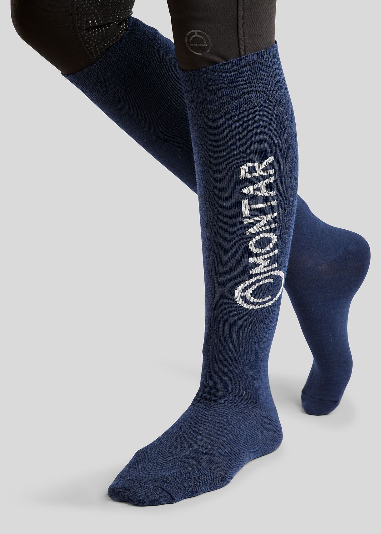 Wool Socks Knee High - Navy 