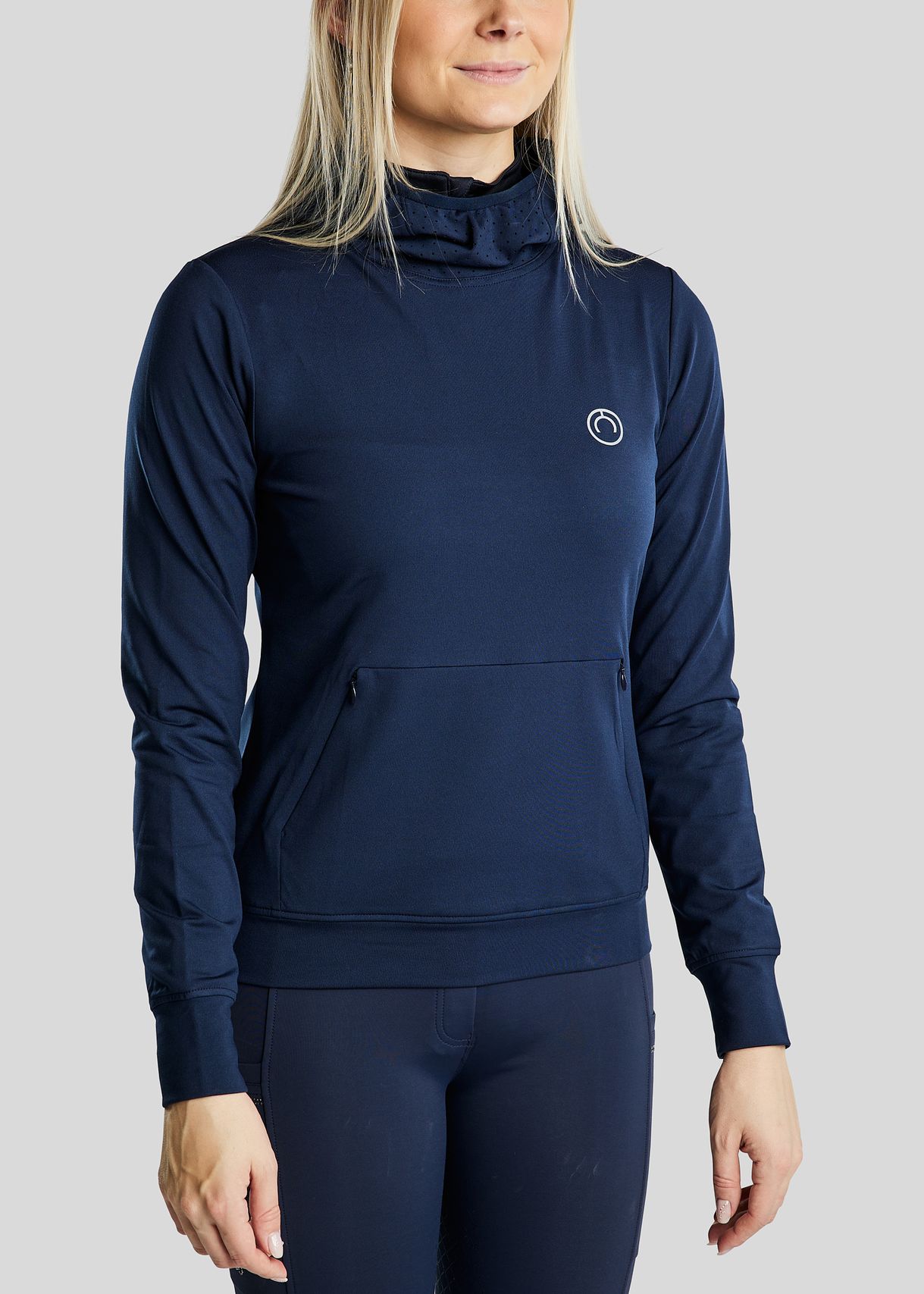 MoEsta Thermo Hoodie w. Reflective Print - Navy 