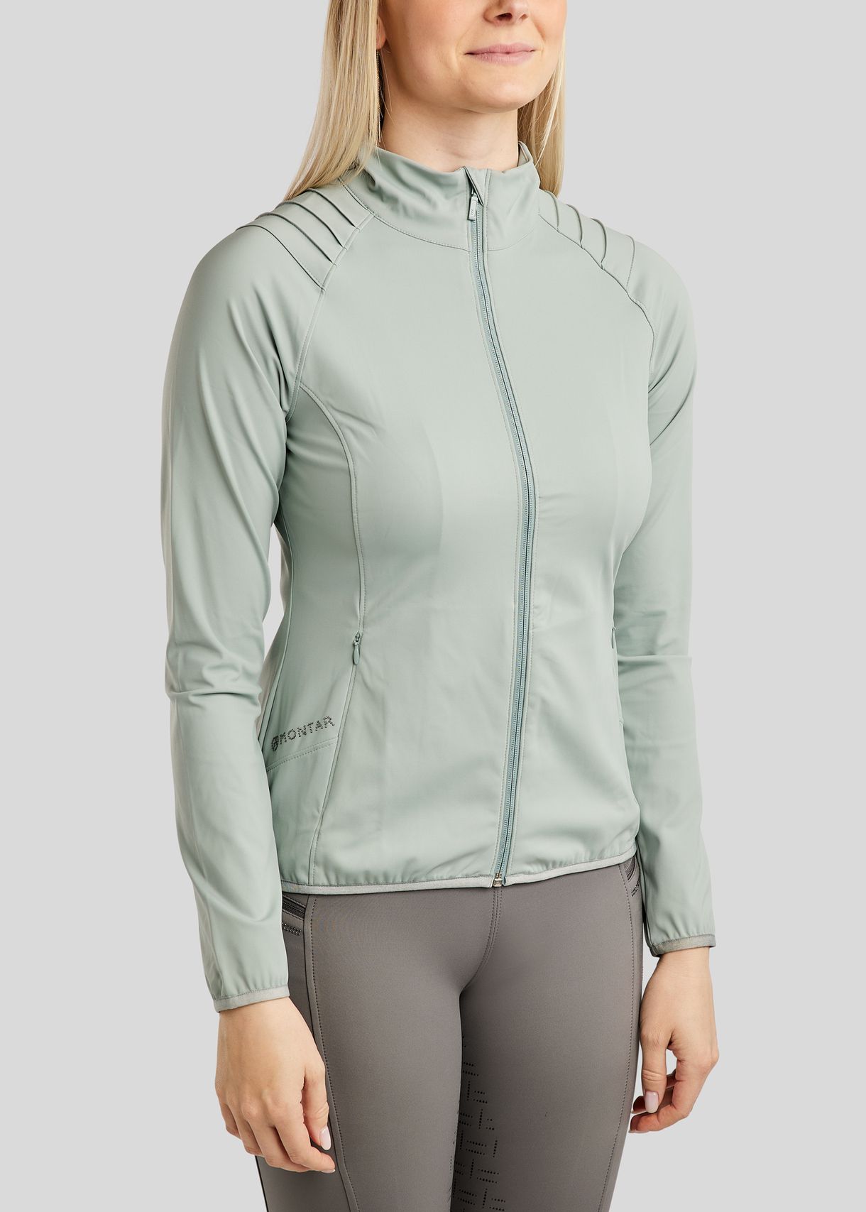 MoPearl Jacket w. Pintucks and Gun Metal Crystals - Turin