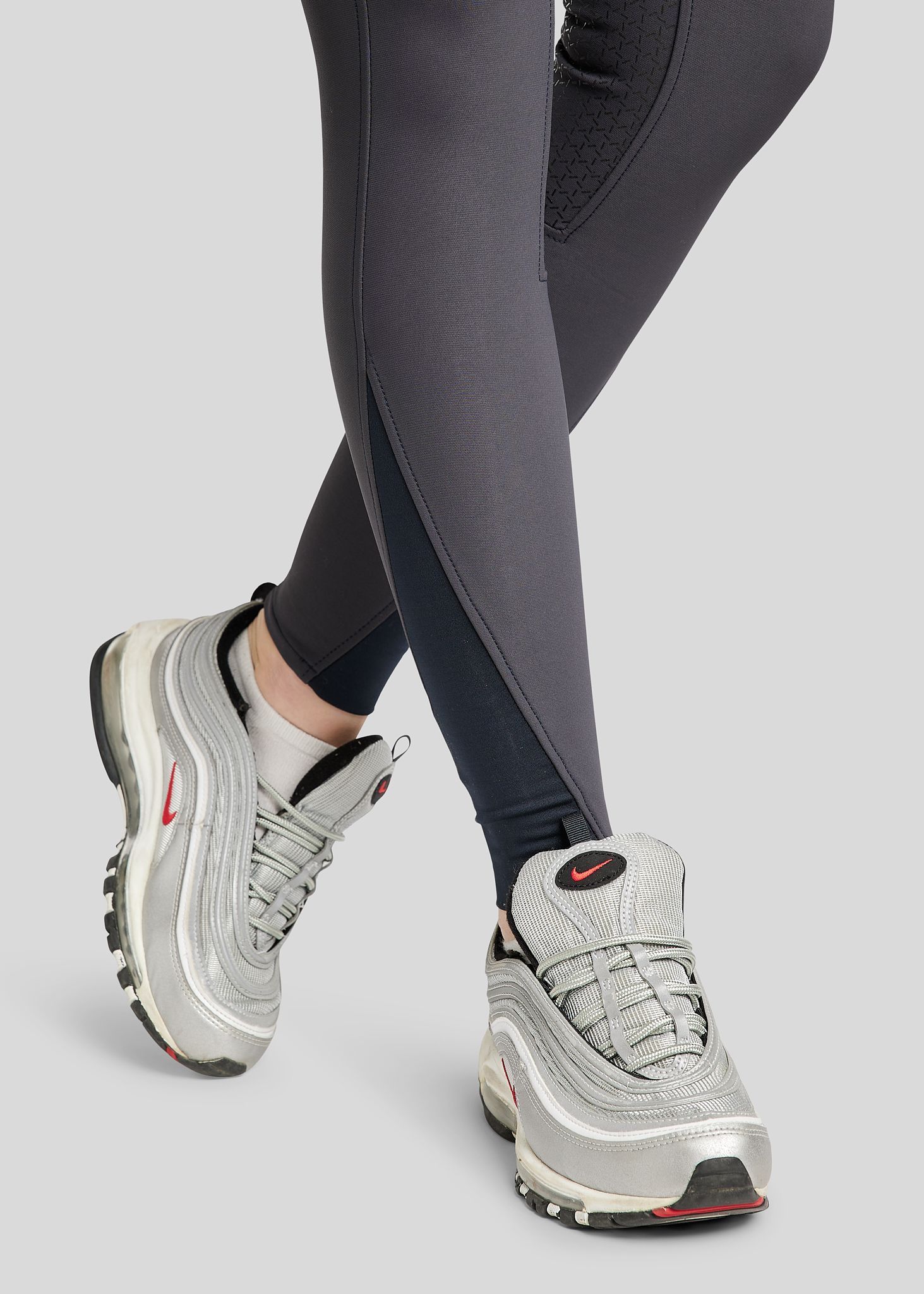 Molly Yati Breeches w. Rosegold Details - Fullgrip, Navy 