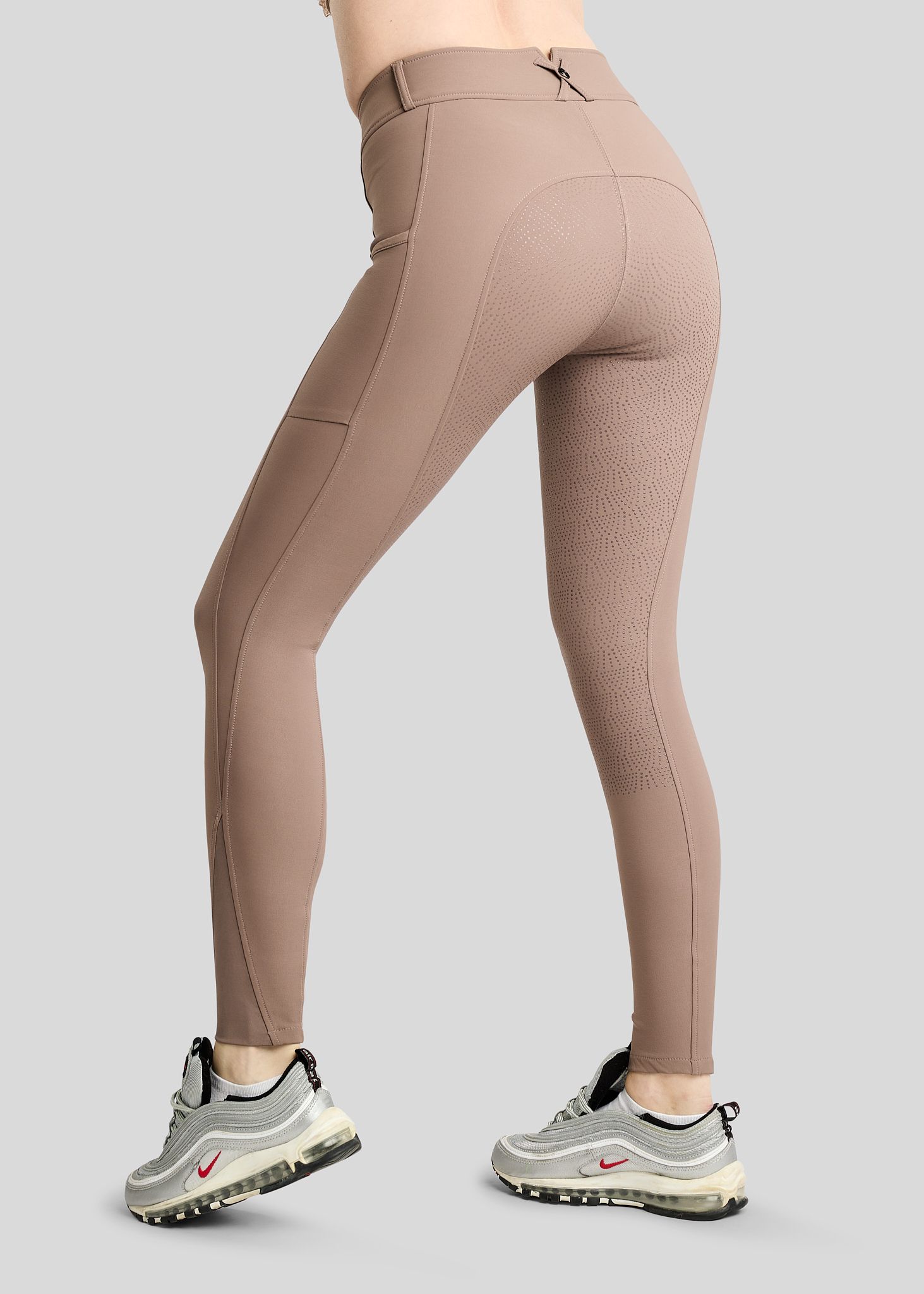 Megan Breeches w. Phone Pockets - Fullgrip, Nougat Brown 