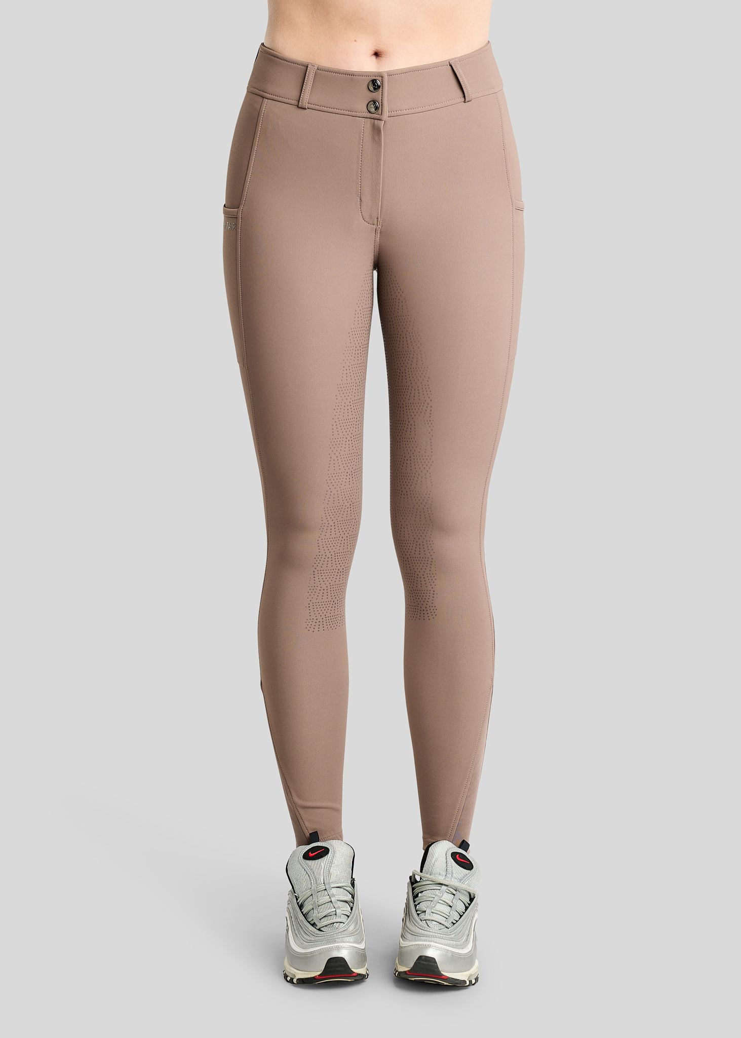 Megan Breeches w. Phone Pockets - Fullgrip, Nougat Brown 