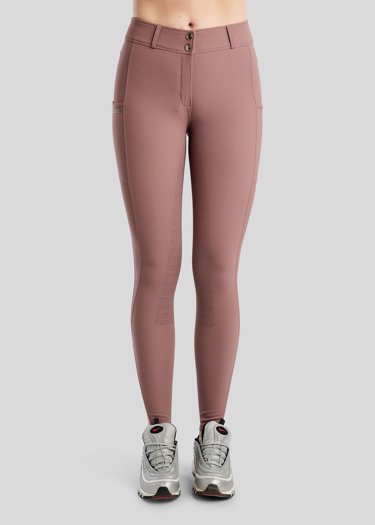 Megan Breeches w. Phone Pockets - Fullgrip, Dusty Rose 