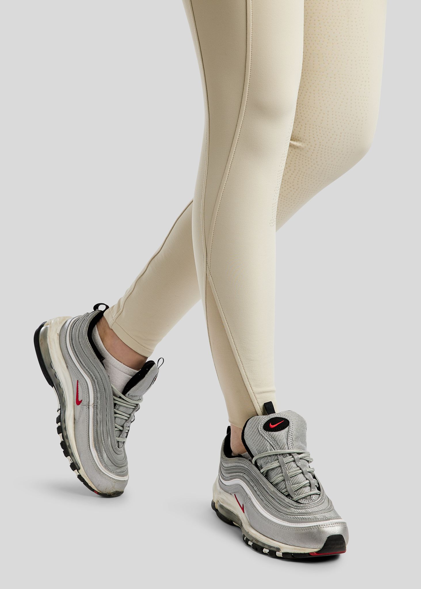 Megan Breeches w. Phone Pockets - Fullgrip, Warm Grey Beige 