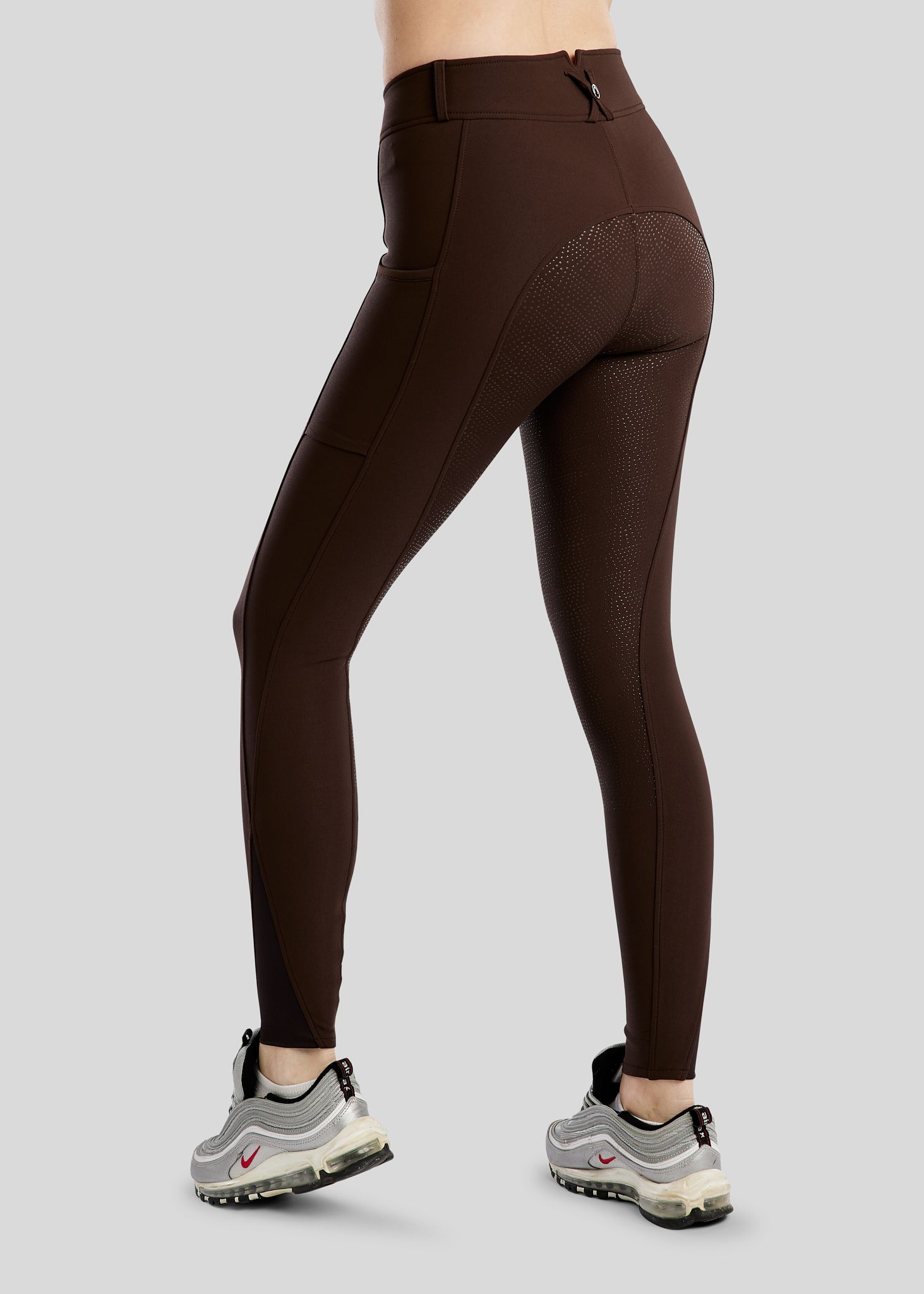 Megan Breeches w. Phone Pockets - Fullgrip, Brown 