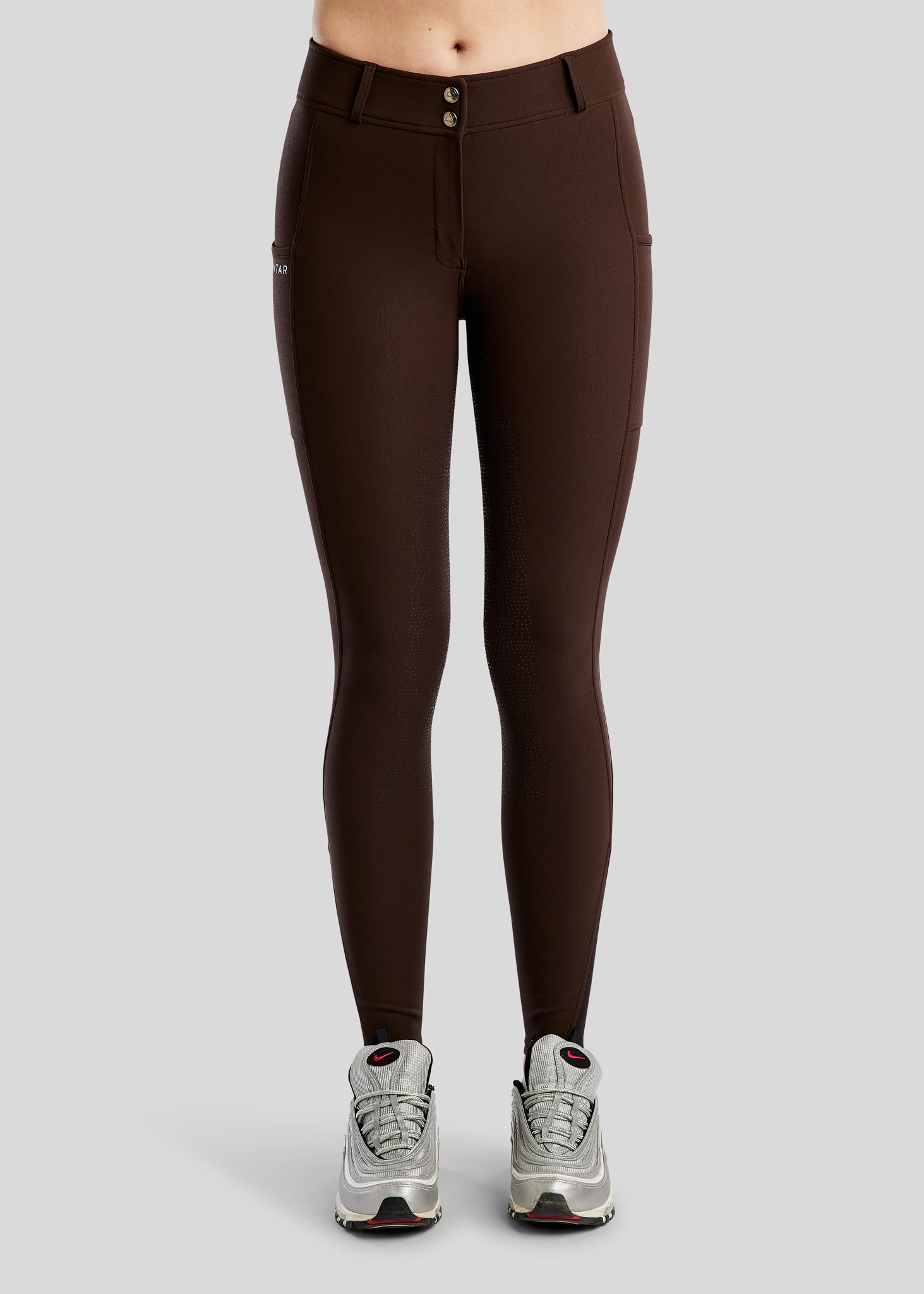 Megan Breeches w. Phone Pockets - Fullgrip, Brown 