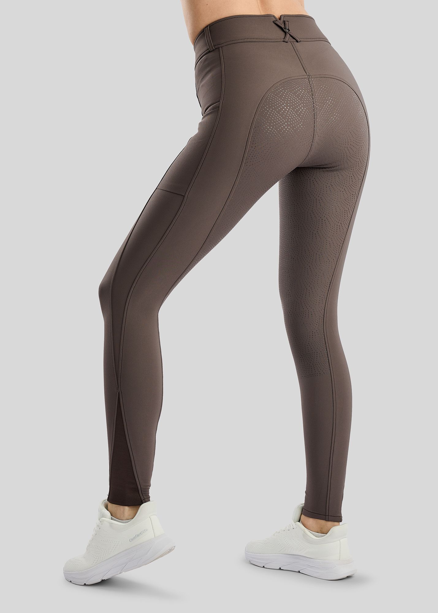 Megan Breeches w. Phone Pockets - Fullgrip, Black Peony 