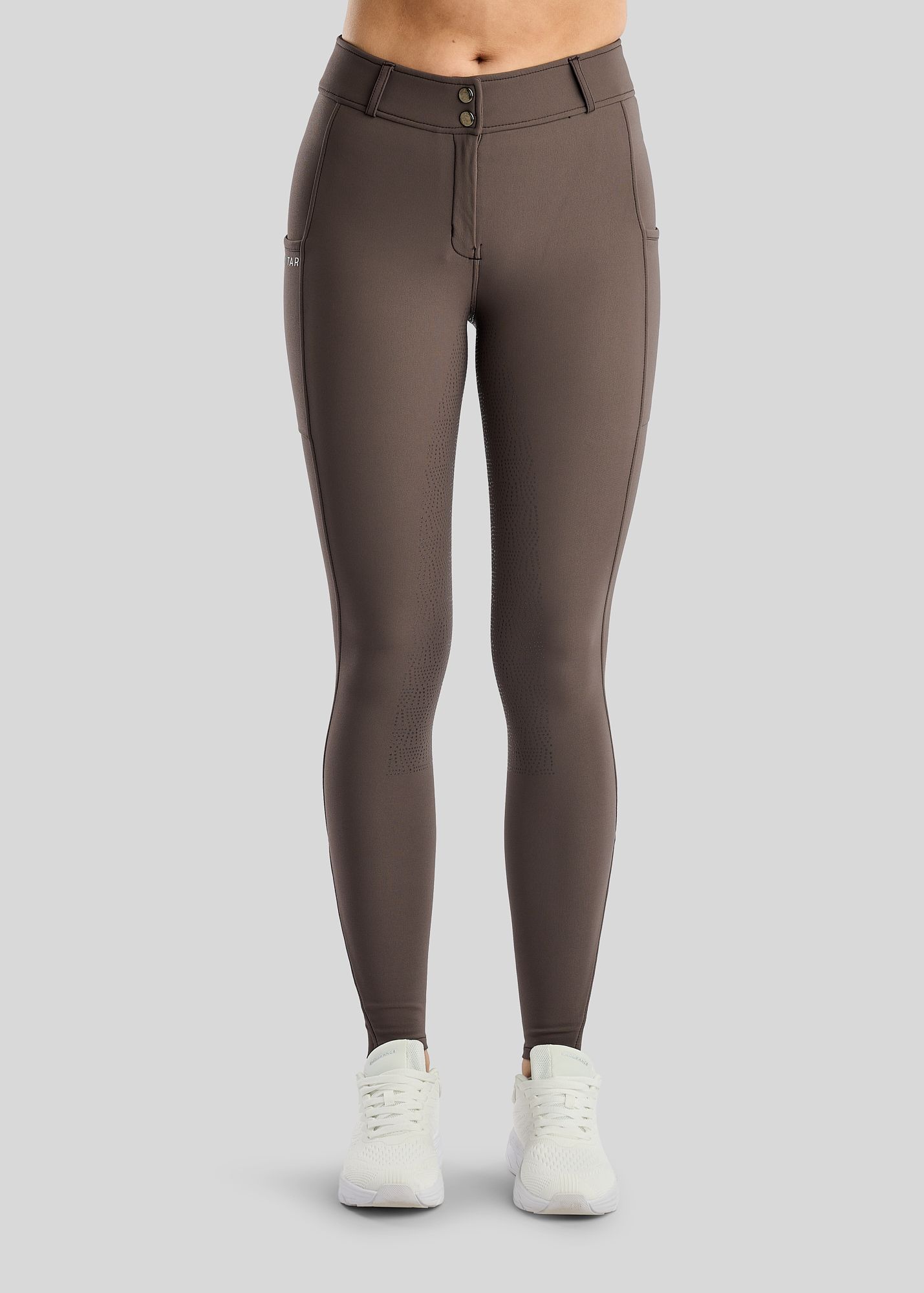 Megan Breeches w. Phone Pockets - Fullgrip, Black Peony 