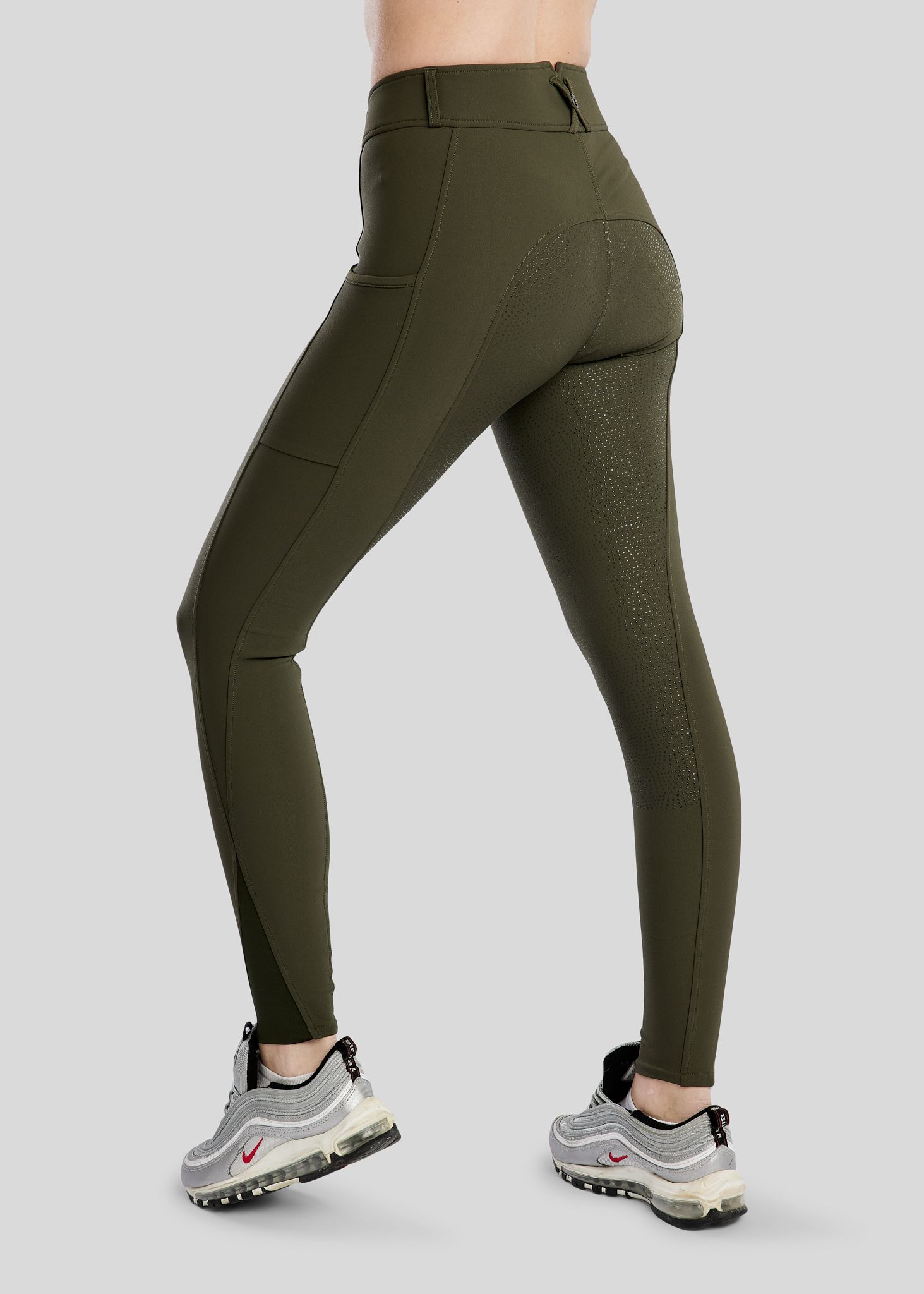 Megan Breeches w. Phone Pockets - Fullgrip, Olive 
