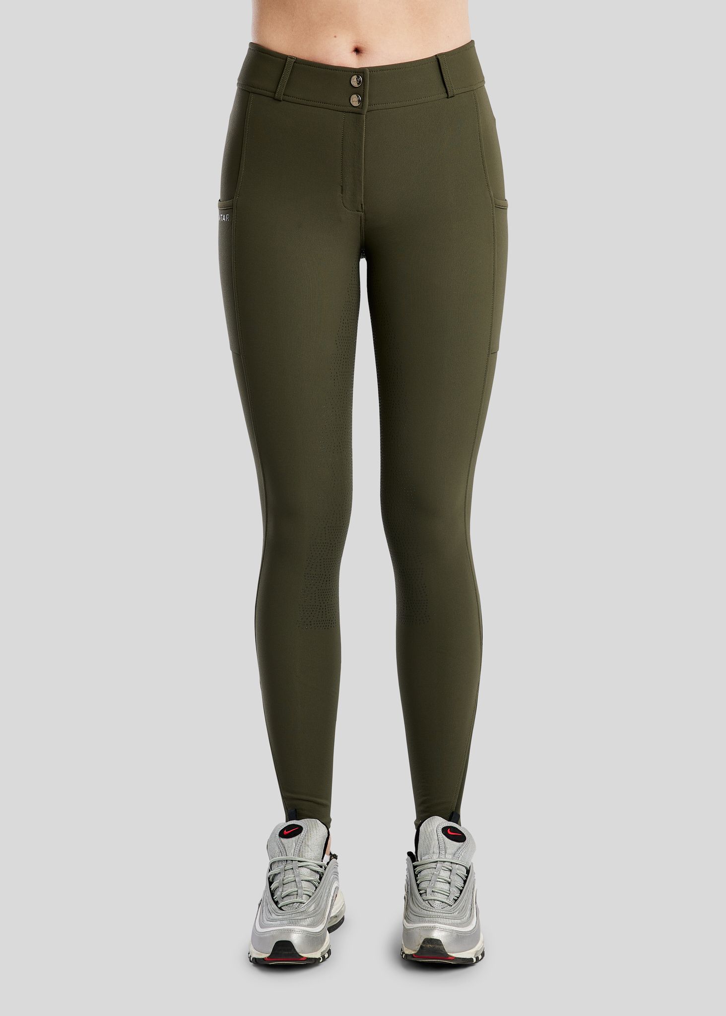 Megan Breeches w. Phone Pockets - Fullgrip, Olive 