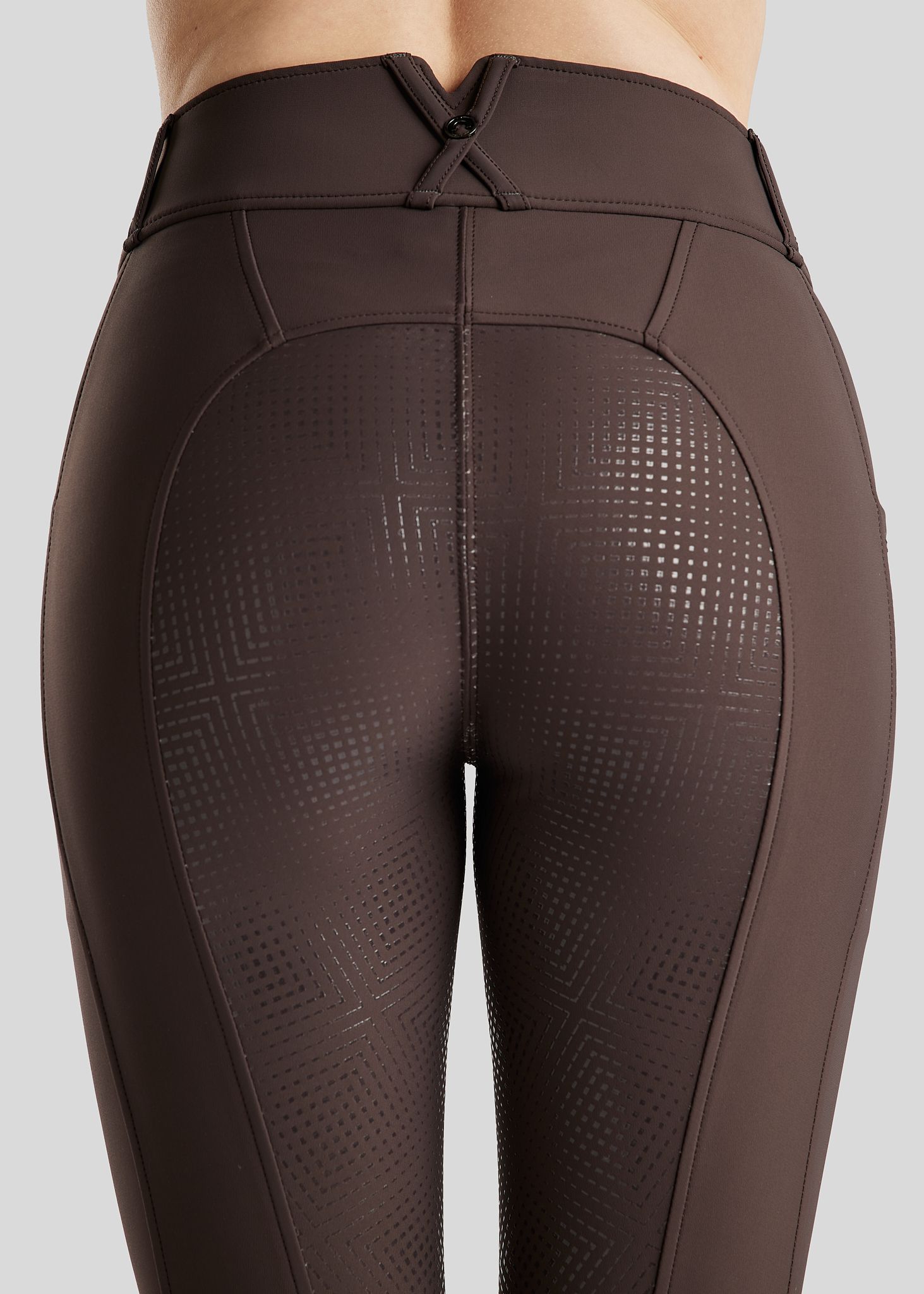 MoZida REFINED Breeches w. Gun Metal Crystals - Fullgrip, Brown 