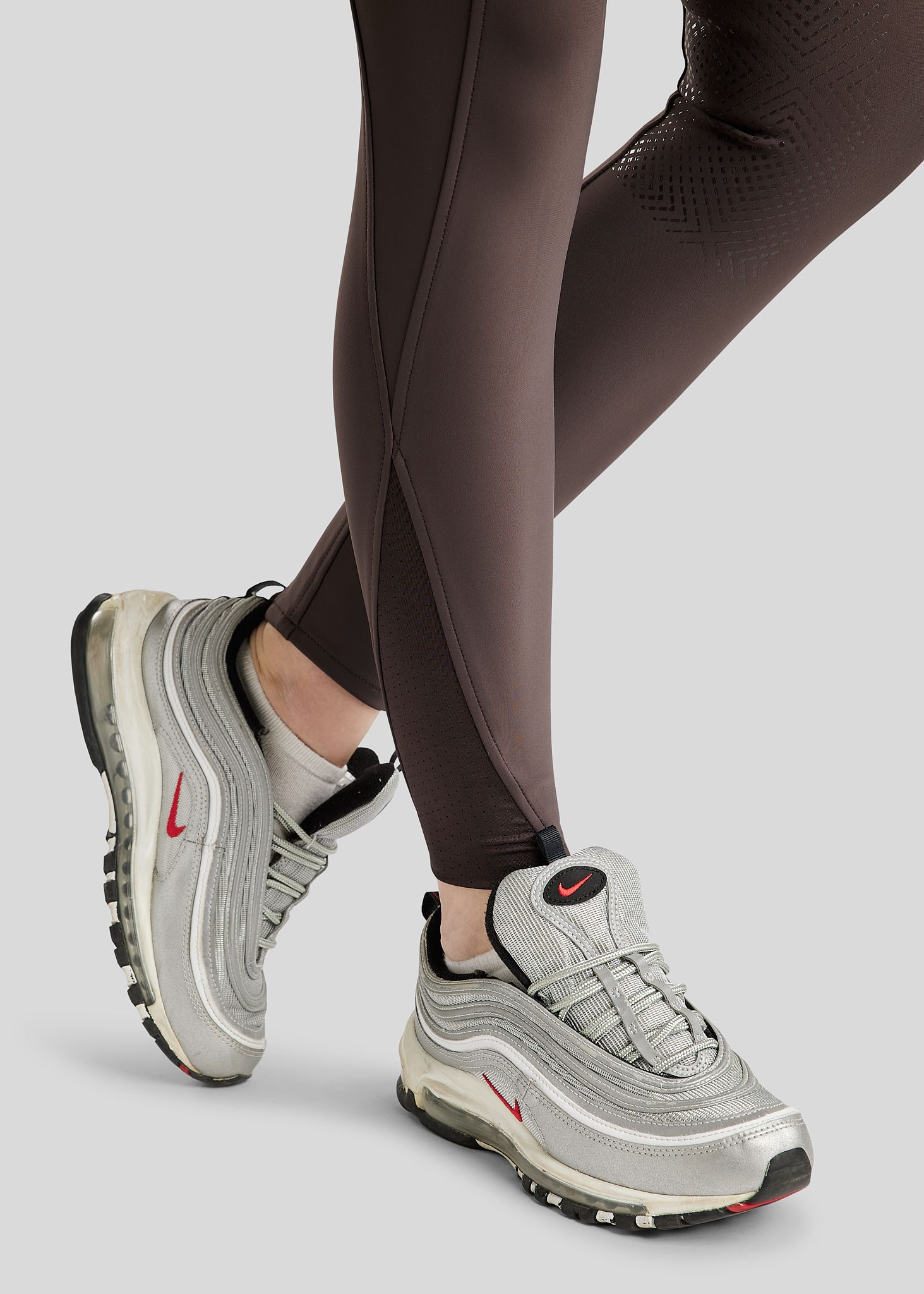 MoZida REFINED Breeches w. Gun Metal Crystals - Fullgrip, Brown 