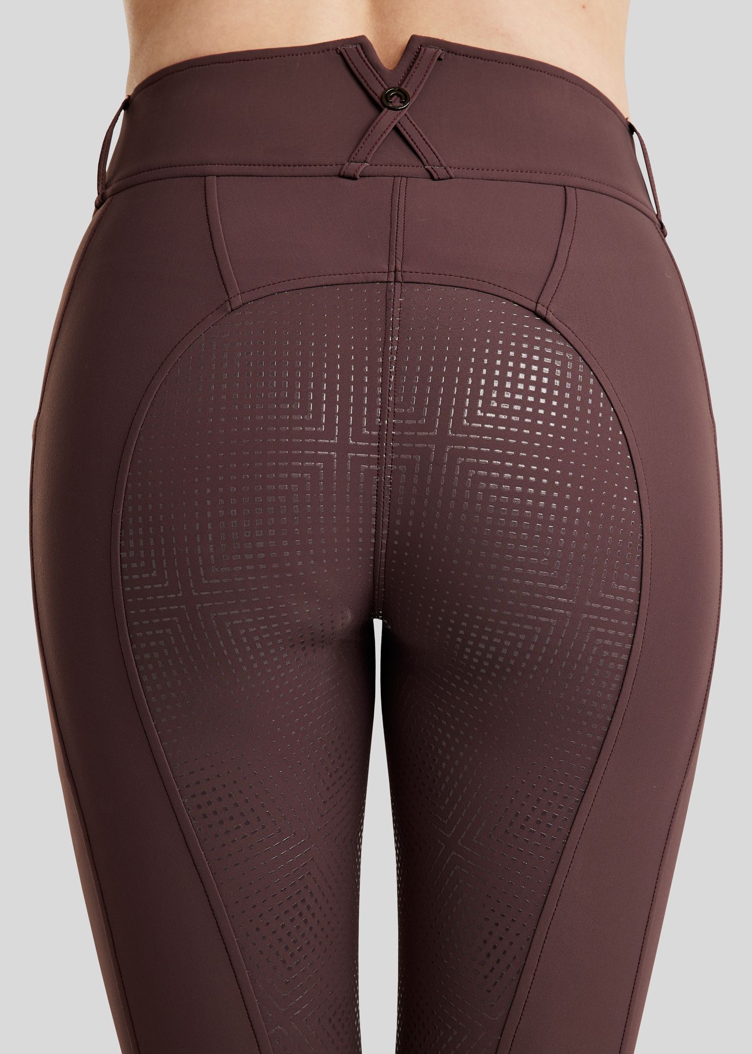 MoZida REFINED Breeches w. Gun Metal Crystals - Fullgrip, Black Peony 