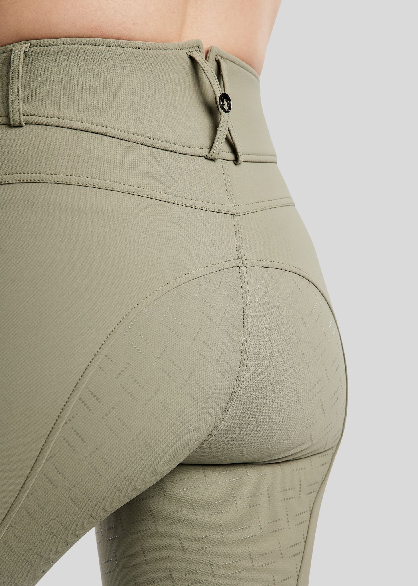 MoGaia Breeches w. Gun Metal Caviar Tape - Fullgrip, Dusty Green 