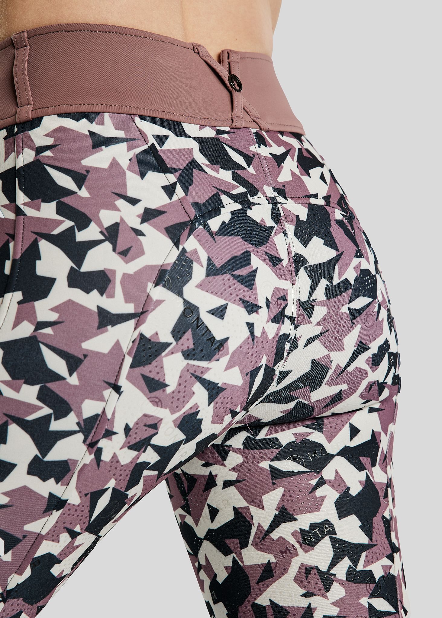 MoCami Allover Printed Hybrid Pull On - Fullgrip, Dusty Rose 