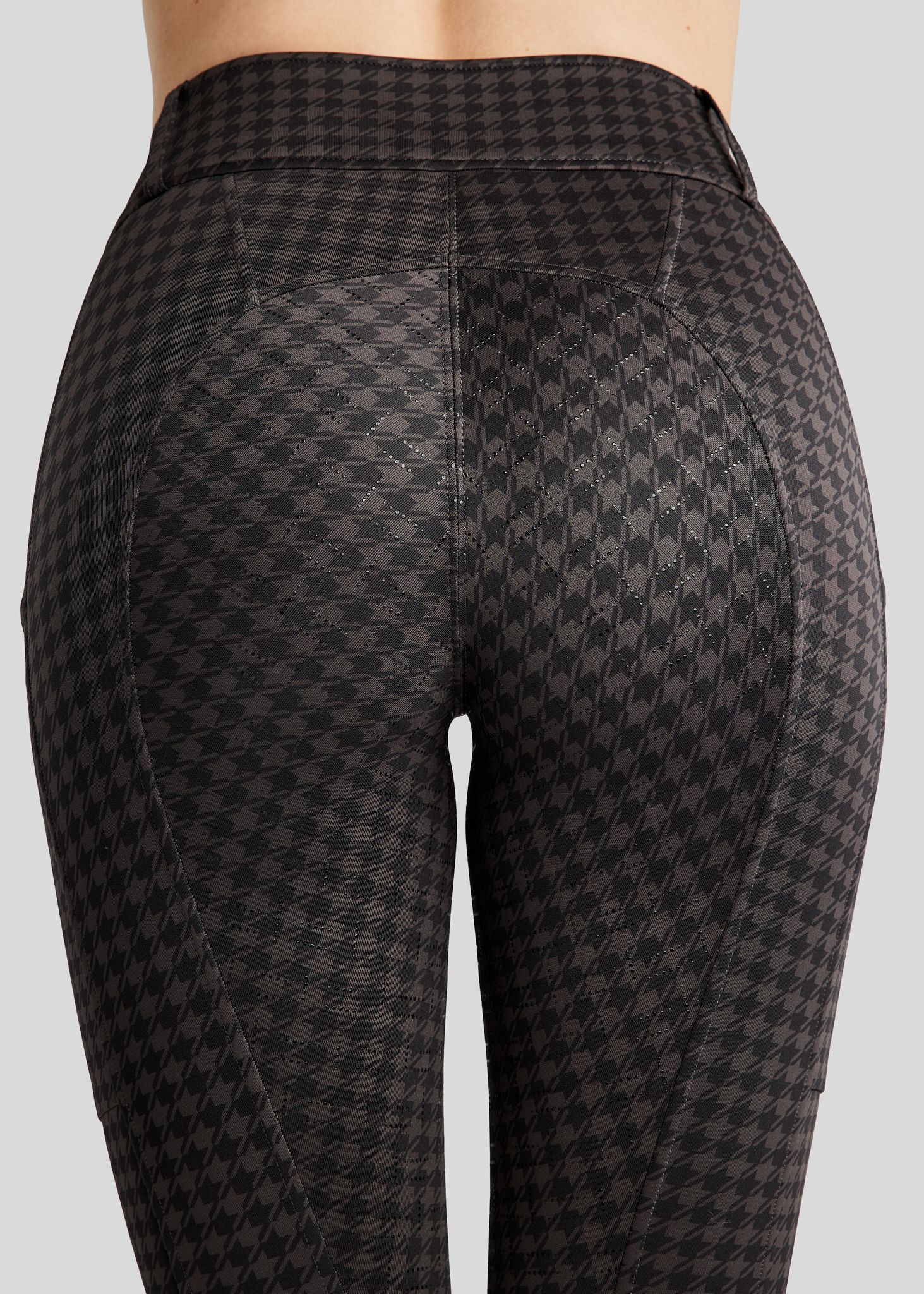 MoHannah Allover printed Houndstooth Pull-ons - Fullgrip, Slate Grey