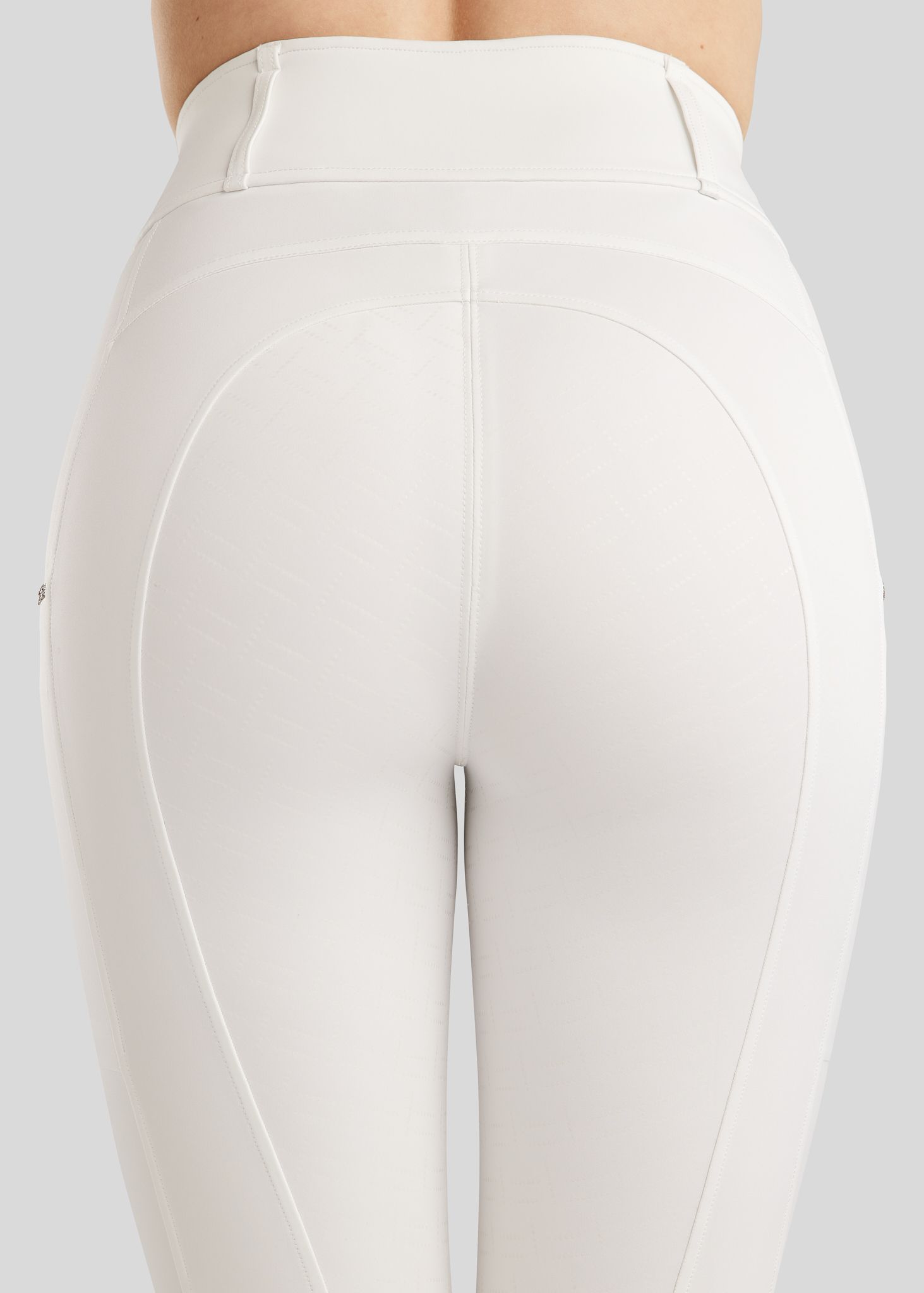 MoLila Pull On m. Champagne Krystaller og Krystal Tape - Fuldgrip, Hvid