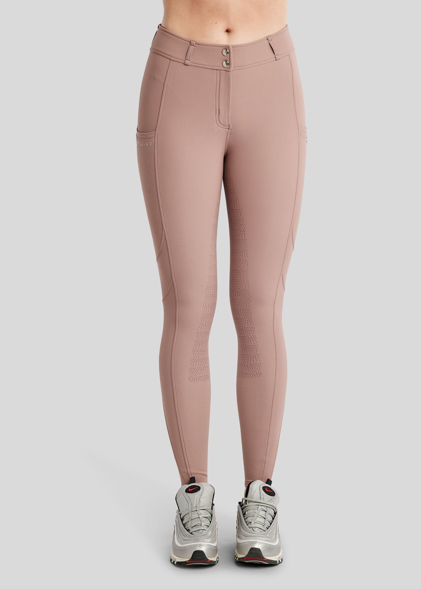 MoPhilipa Breeches w. Champagne Logo - Fullgrip, Blush