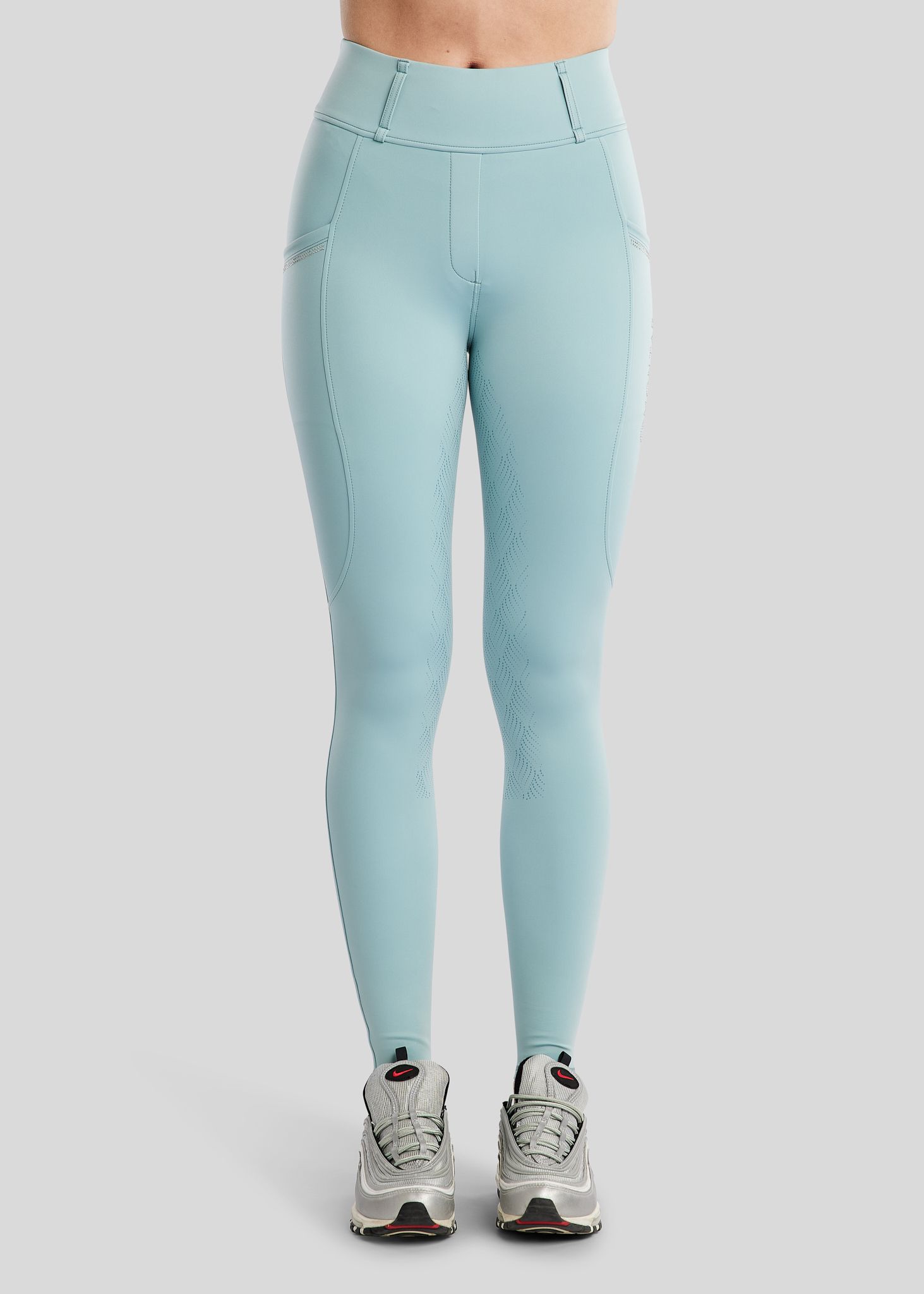 MoEverlisa Pull On w. Champagne Crystals - Fullgrip, Stone Blue 