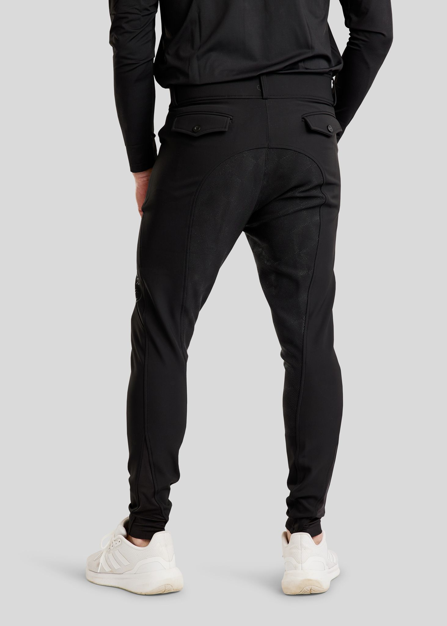 MoPeter Mens Softshell Breeches - Fullgrip, Black  