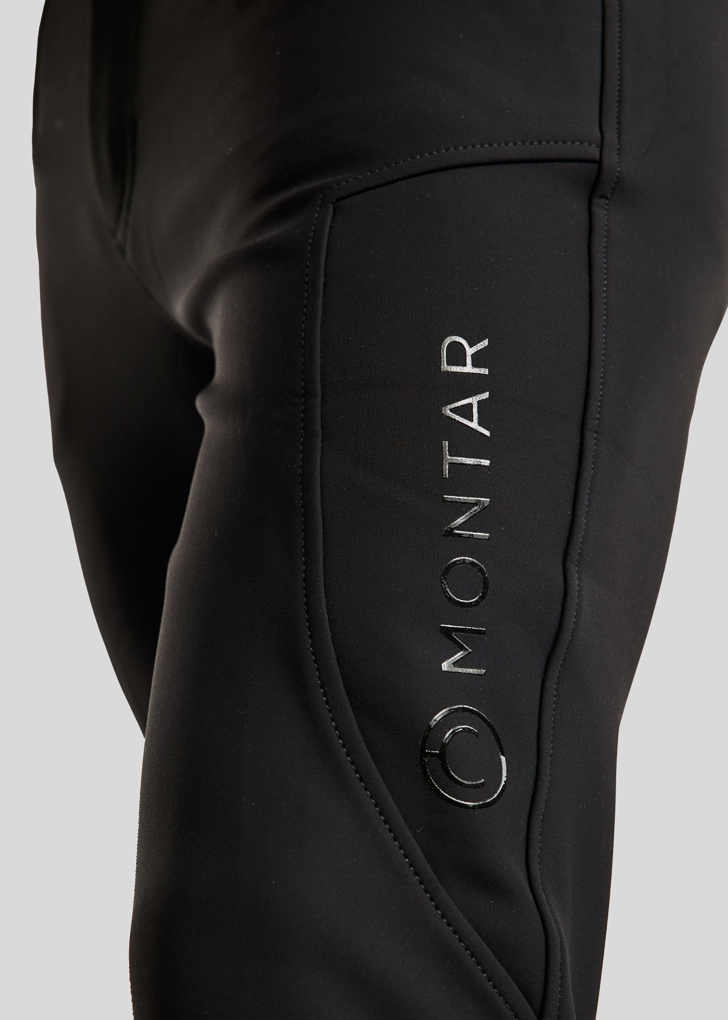 MoPeter Mens Softshell Breeches - Fullgrip, Black  