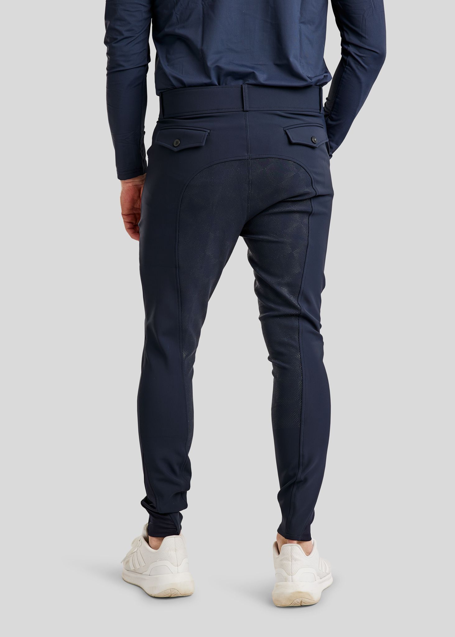 MoPeter Mens Softshell Breeches - Fullgrip, Navy  
