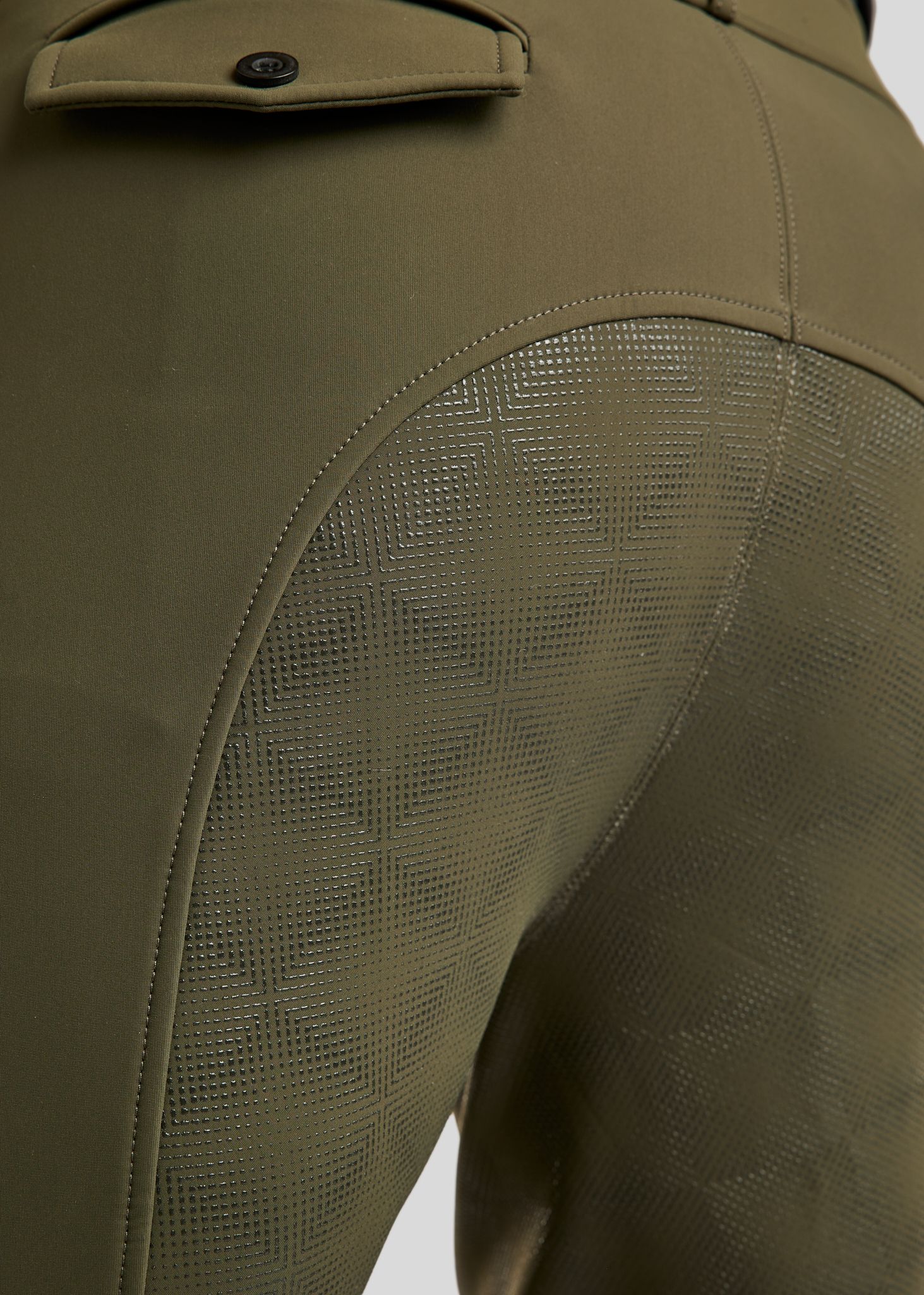 MoPeter Mens Softshell Breeches - Fullgrip, Olive 