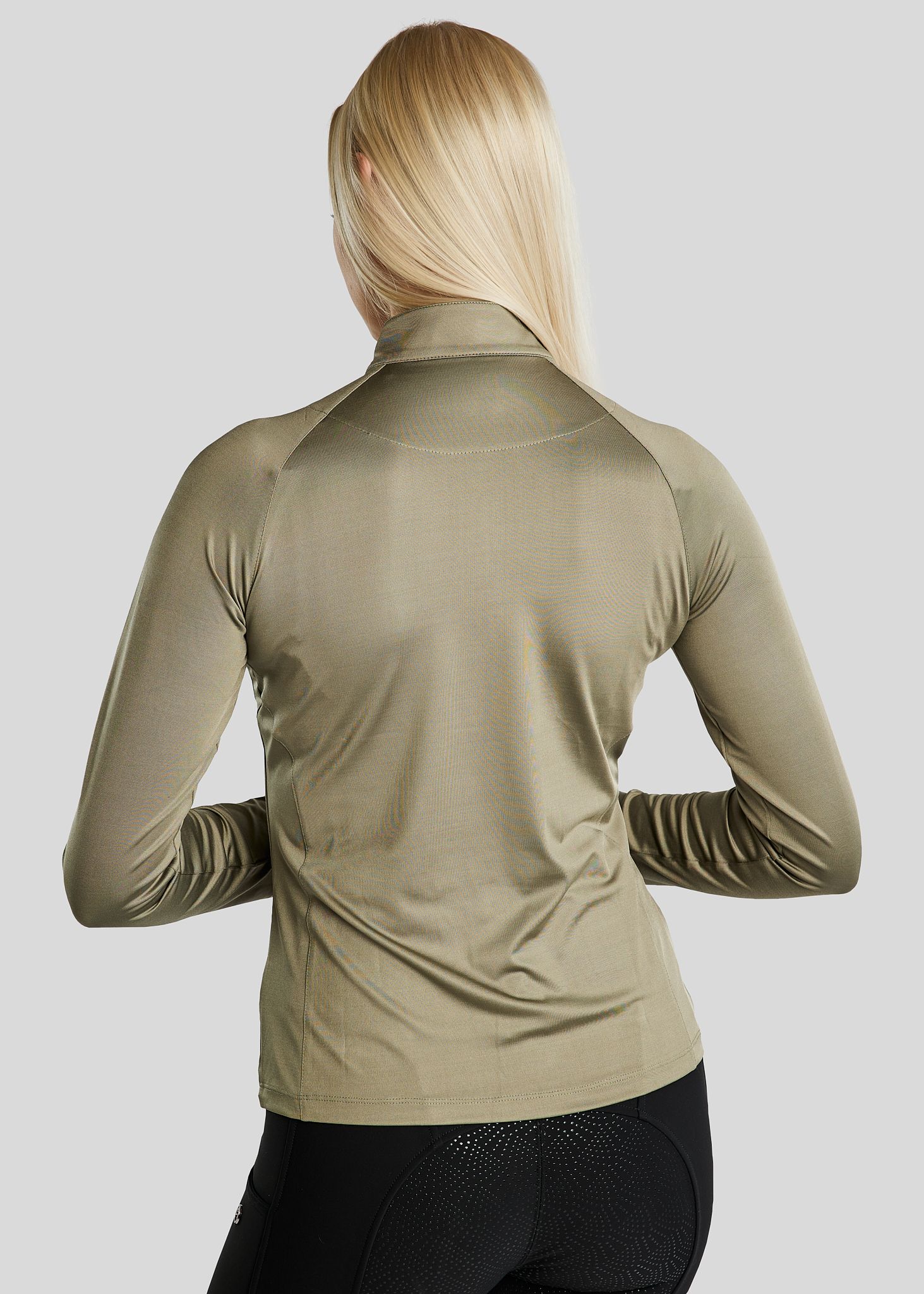 MoErica Langærmet Termo Polo - Dusty Green