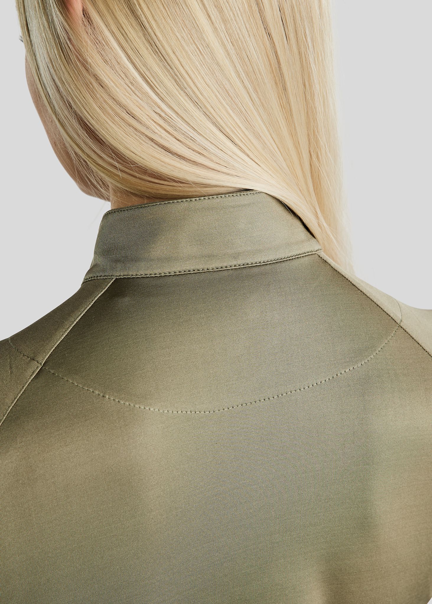 MoErica Langærmet Termo Polo - Dusty Green